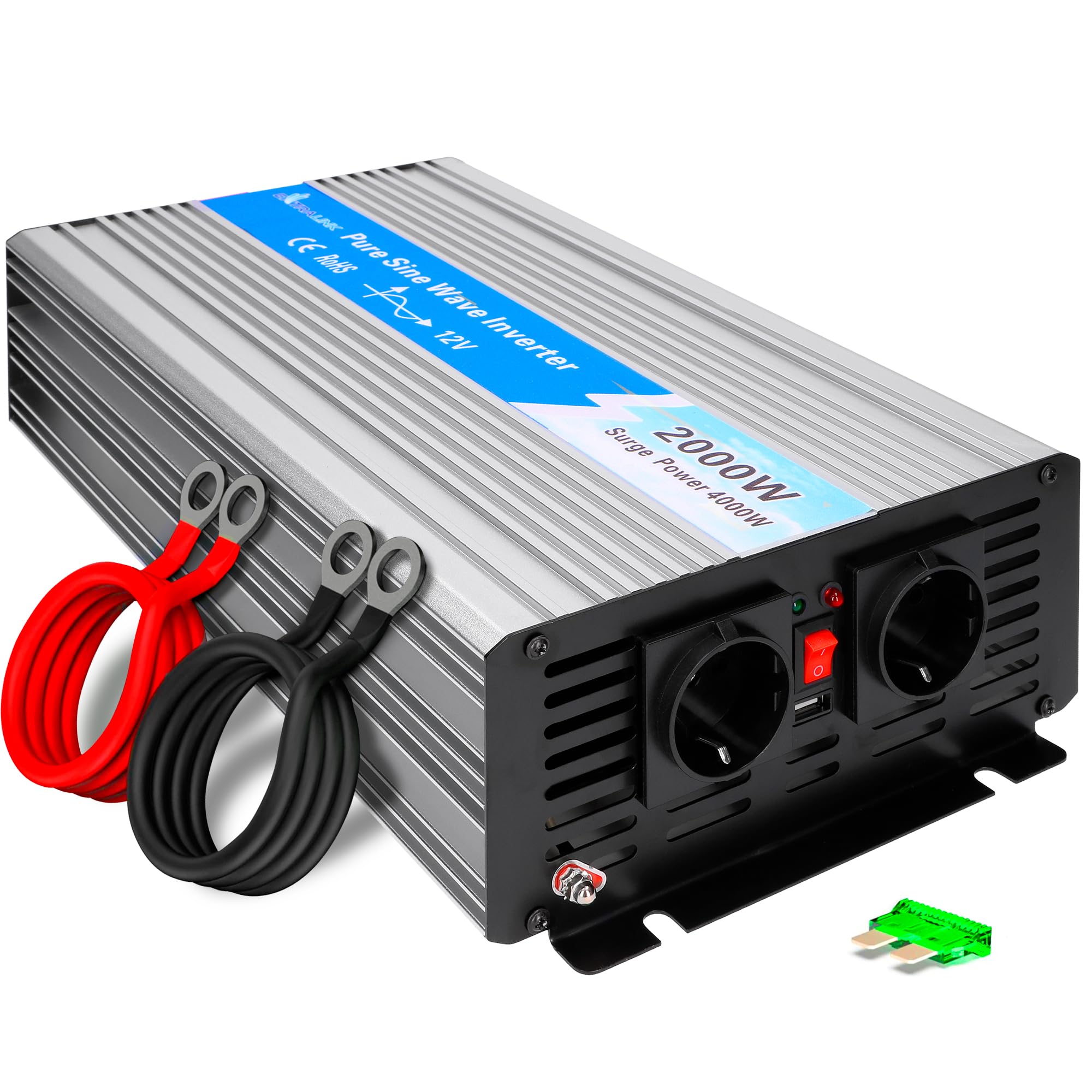 Extralink Inverter 12V 220V Onda Pura 2000W