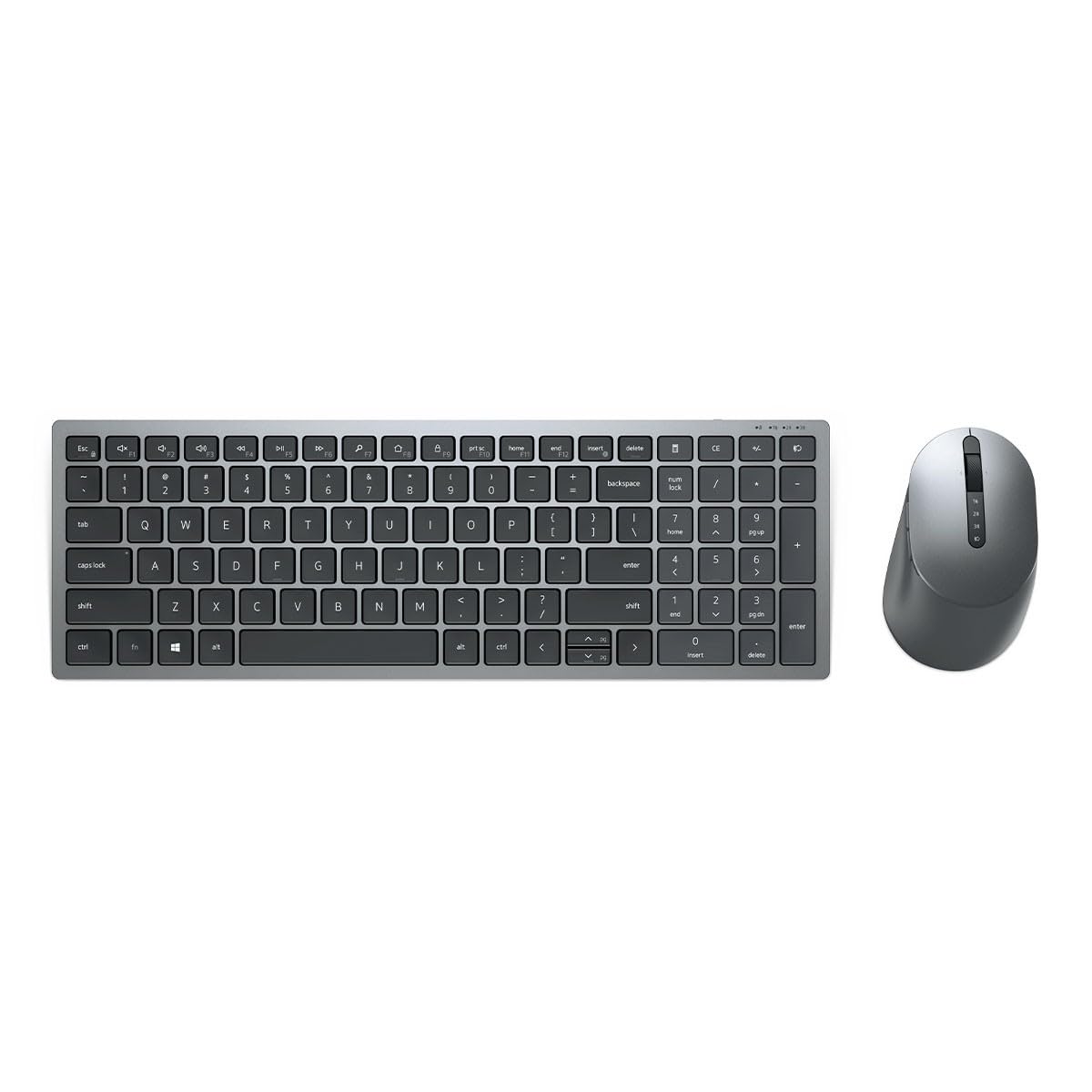 Dell KM7120W, wireless, Multimedia, tastiera e mouse, French (AZERTY), nero