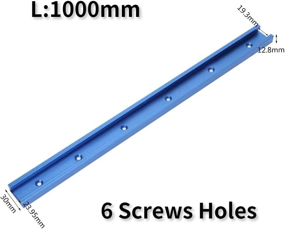 Fafeicy 2 Binari Obliqui a T 1000mm in Alluminio Blu - immagine 1