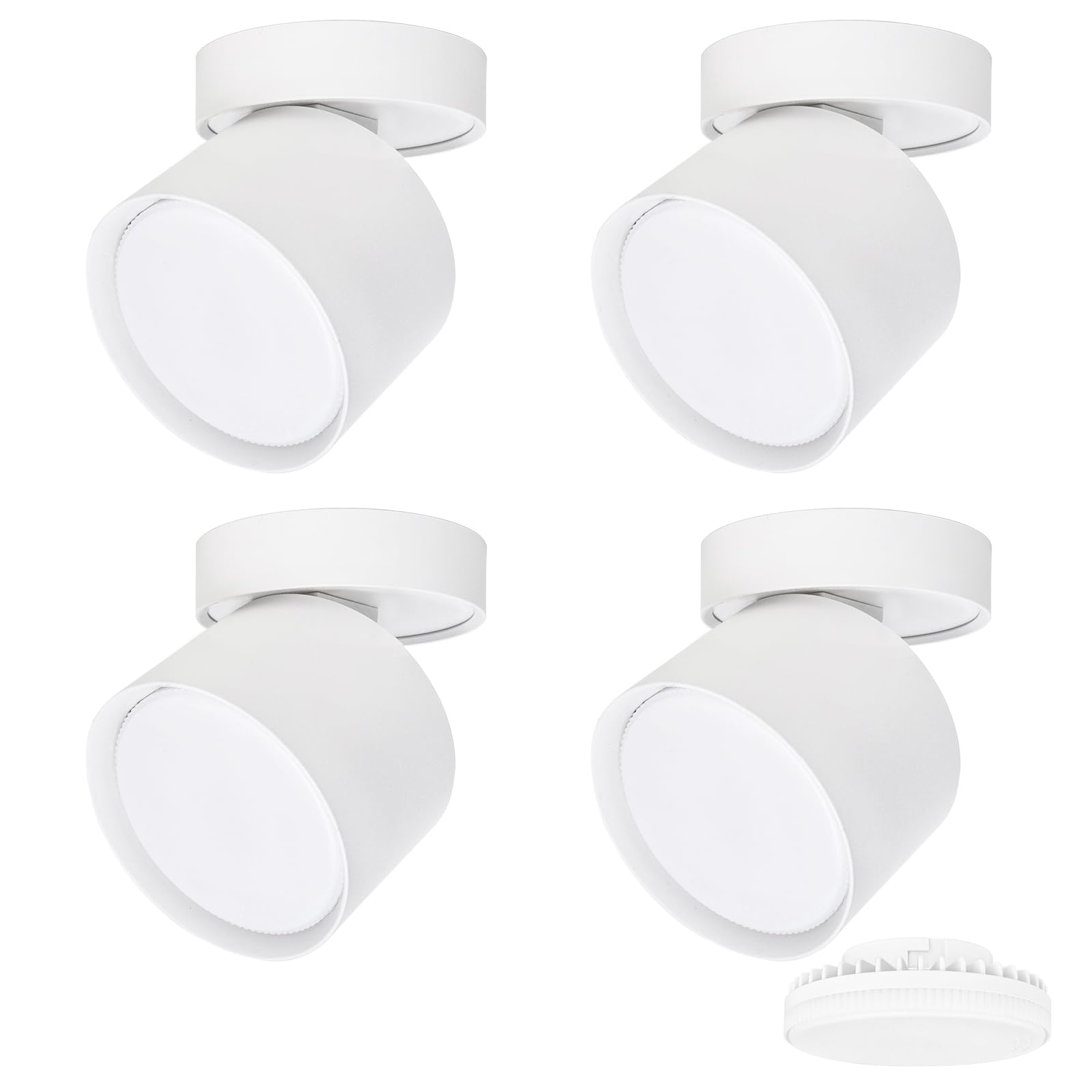 Kyotech Set 4 Faretti LED Orientabili GX53 6W