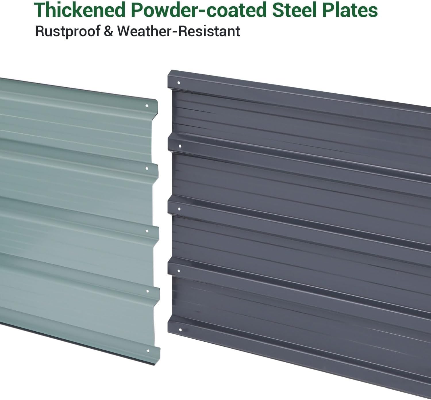 Ohuhu Fioriera Rialzata in Metallo per Esterni 1,8x0,9x5,8m - immagine 5