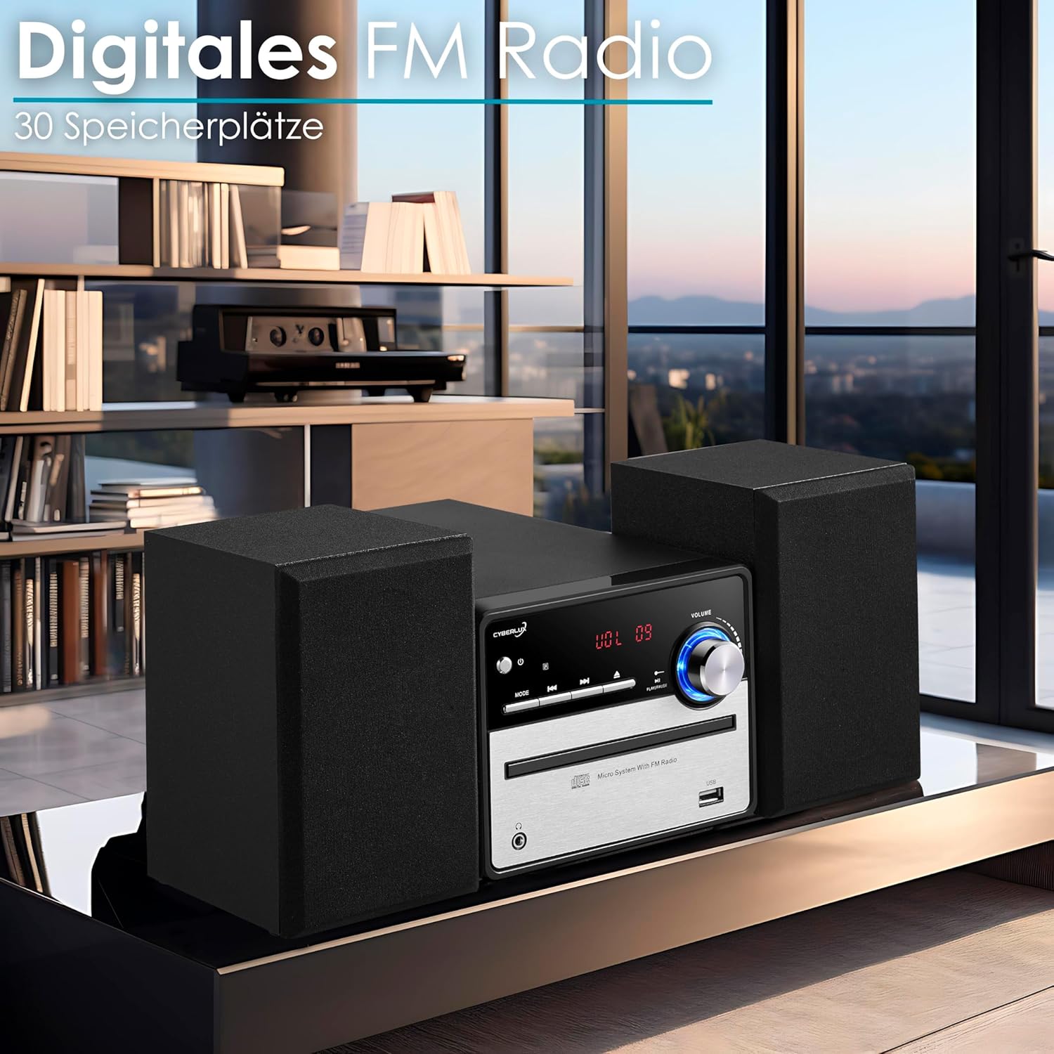 Cyberlux Impianto Musicale Retrò HiFi con CD/MP3 - immagine 3