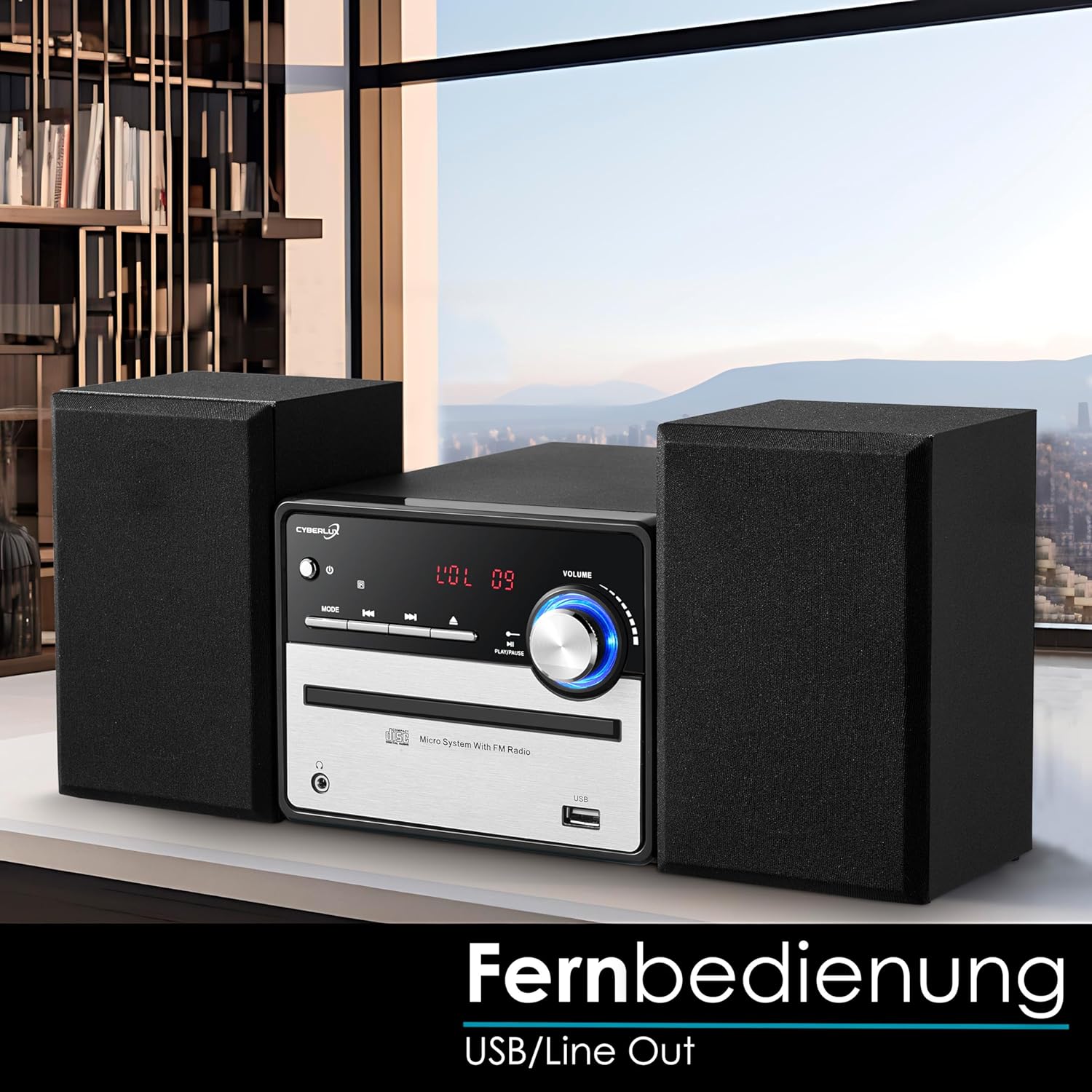 Cyberlux Impianto Musicale Retrò HiFi con CD/MP3 - immagine 5