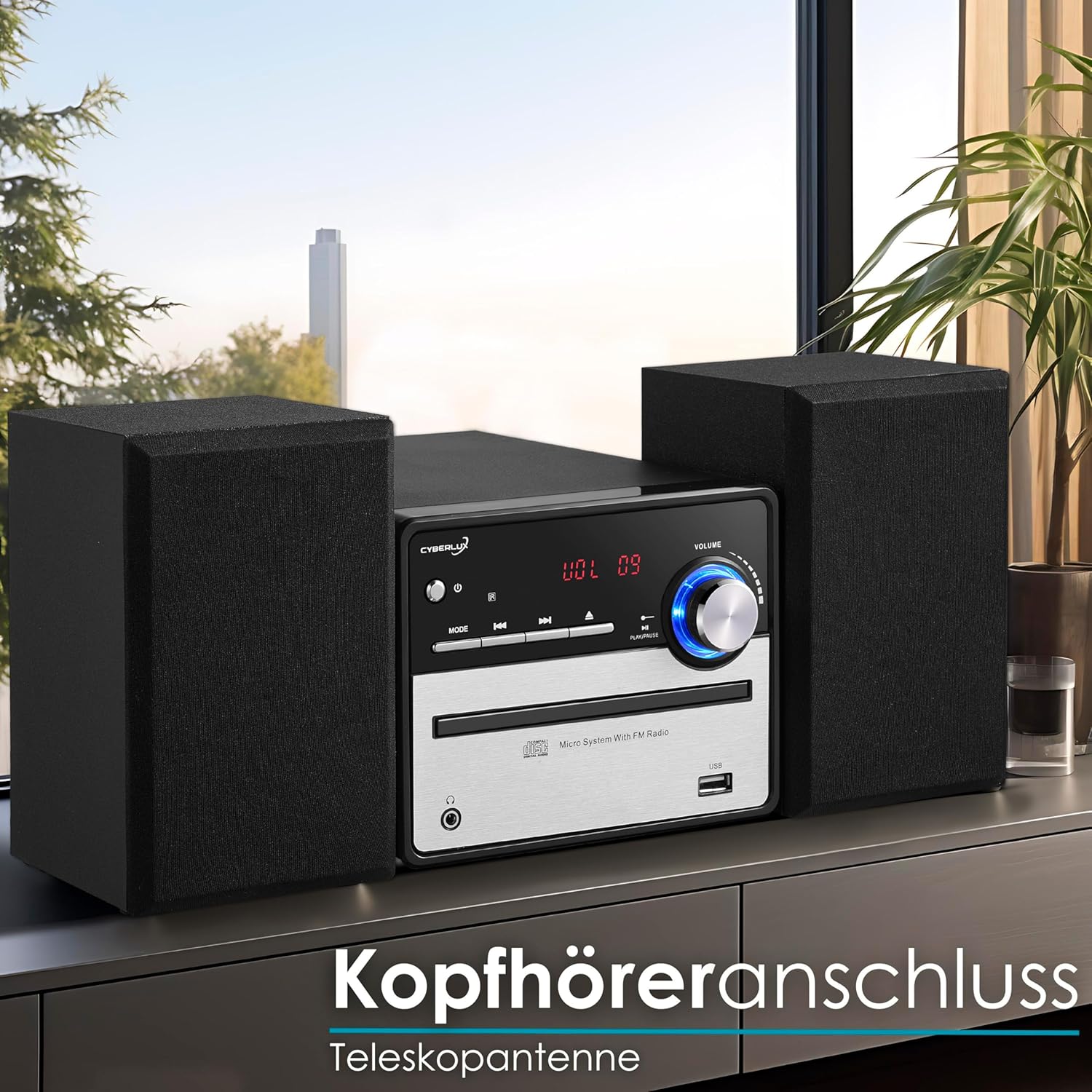 Cyberlux Impianto Musicale Retrò HiFi con CD/MP3 - immagine 6