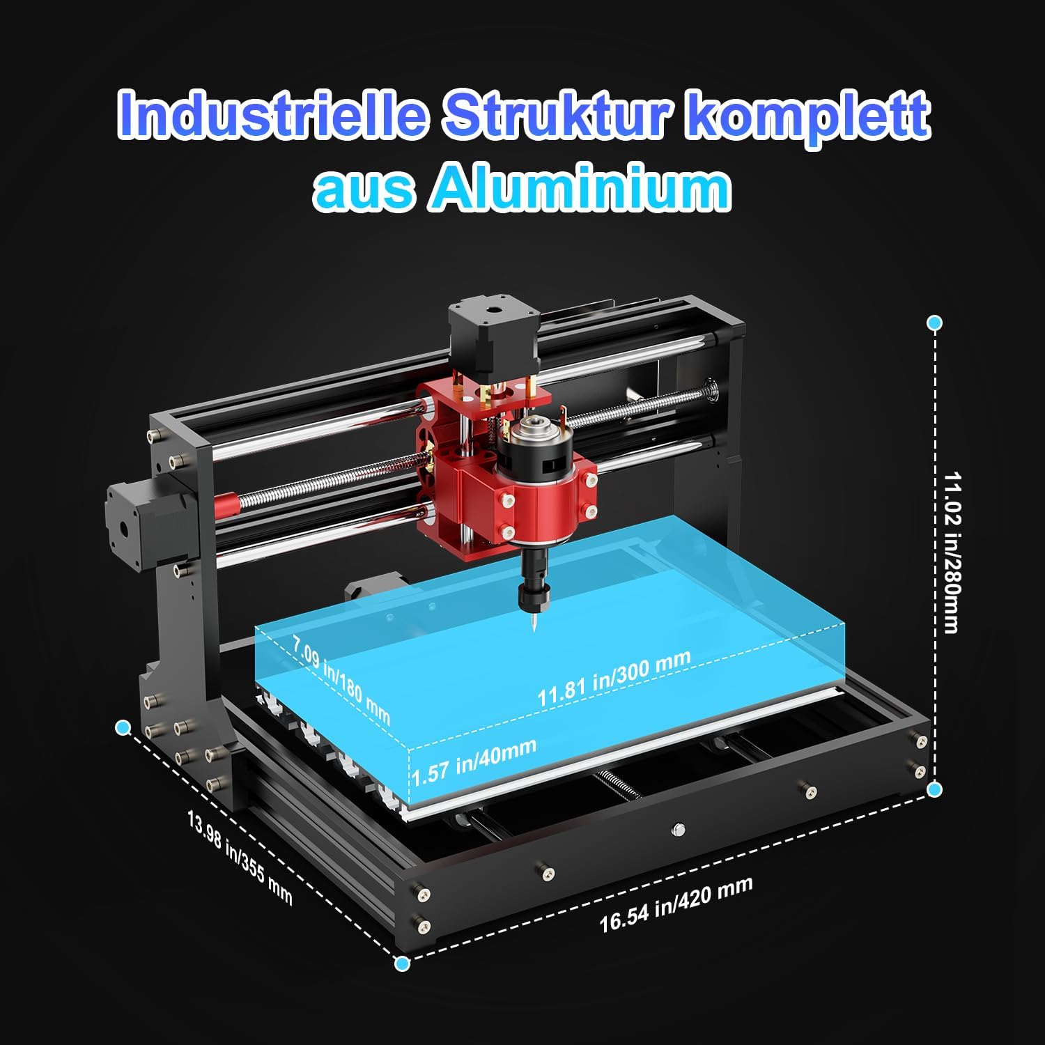 Twotrees TTC 3018 Pro CNC Fresatrice 3 Assi - immagine 3