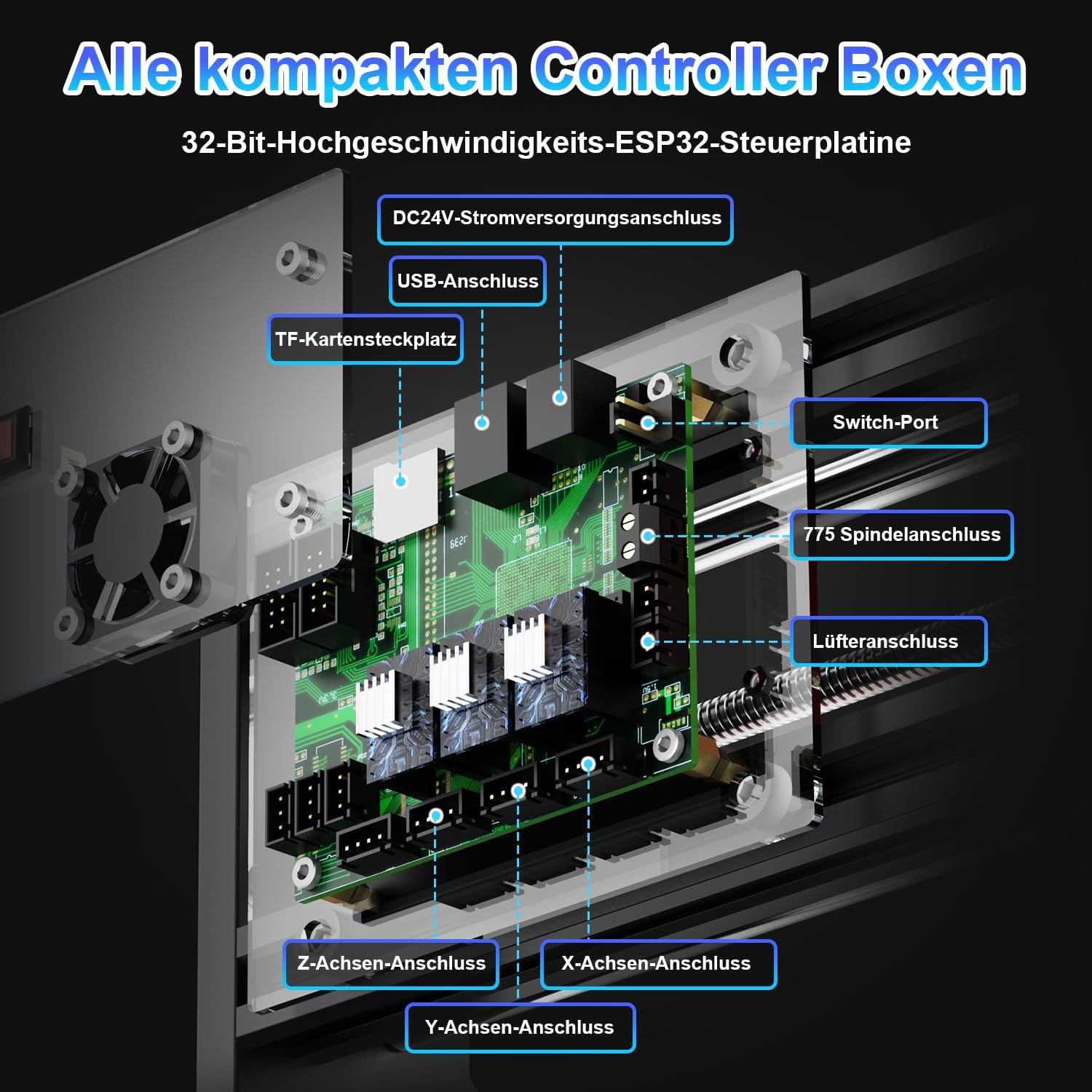 Twotrees TTC 3018 Pro CNC Fresatrice 3 Assi - immagine 5