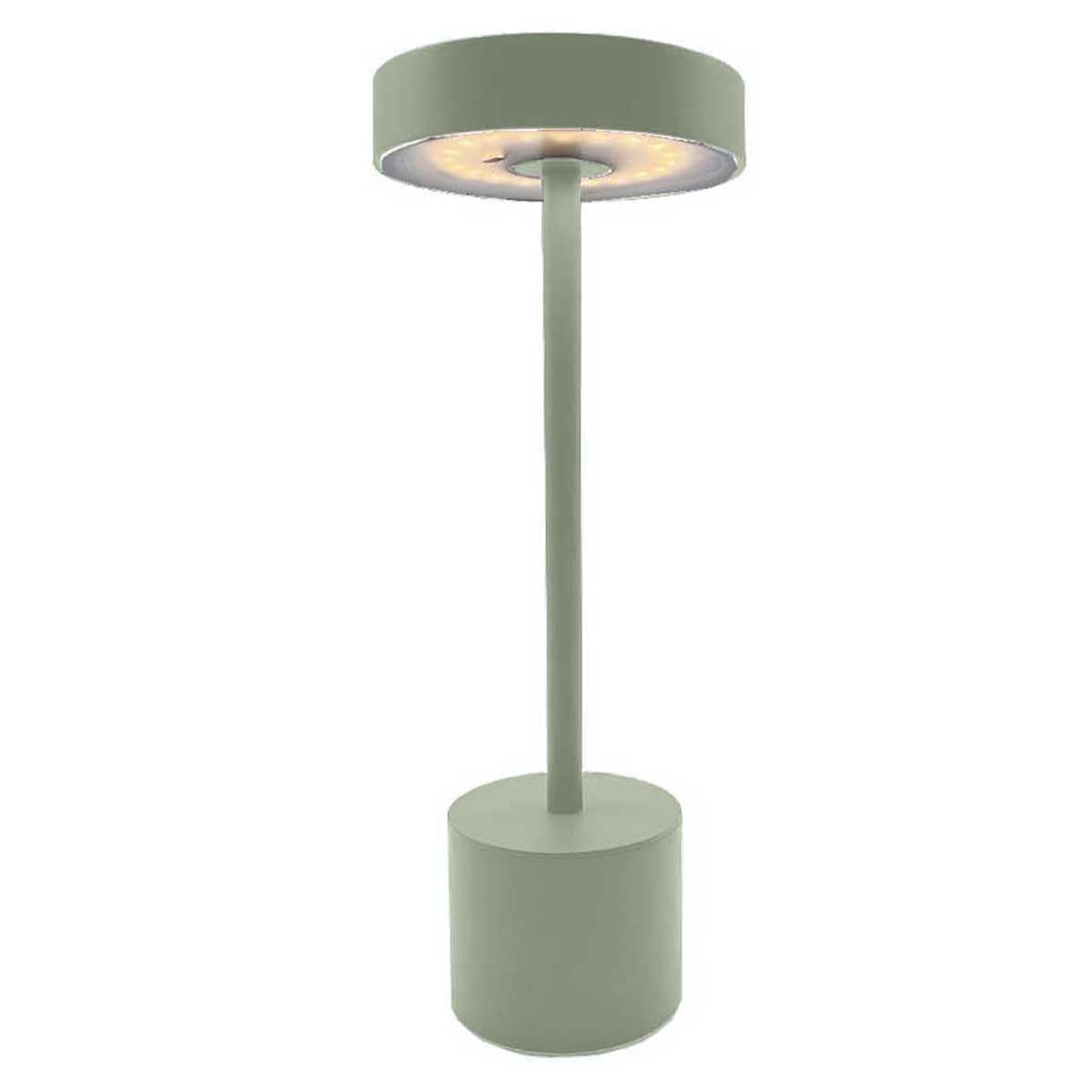 ROBY OLIVE - Lampada da Tavolo Wireless Touch LED H30cm