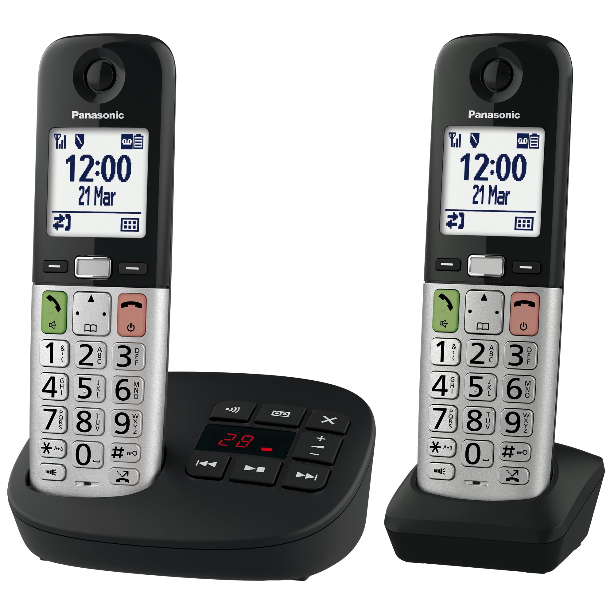 Panasonic KX-TGU432EXB - Telefono Cordless con Segreteria