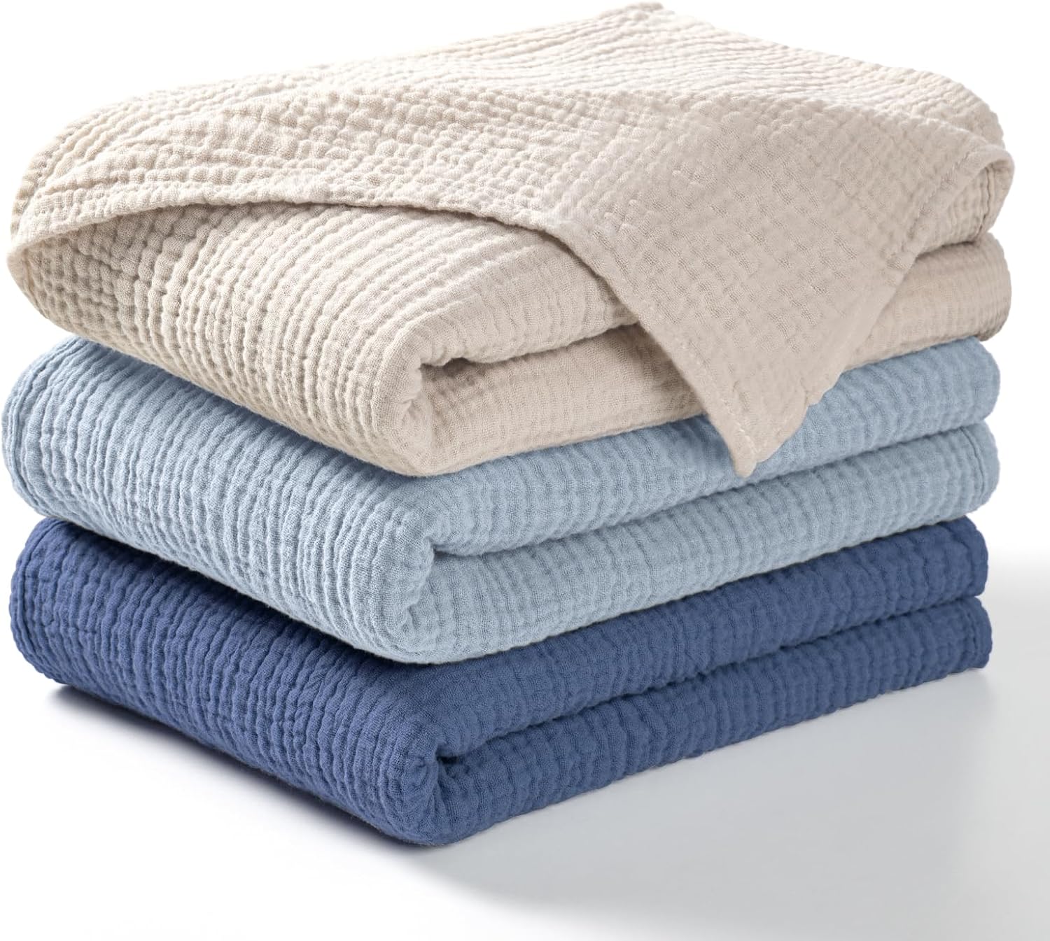 Lulumoon Coperta in mussola per bambini, 3 pezzi - immagine 1