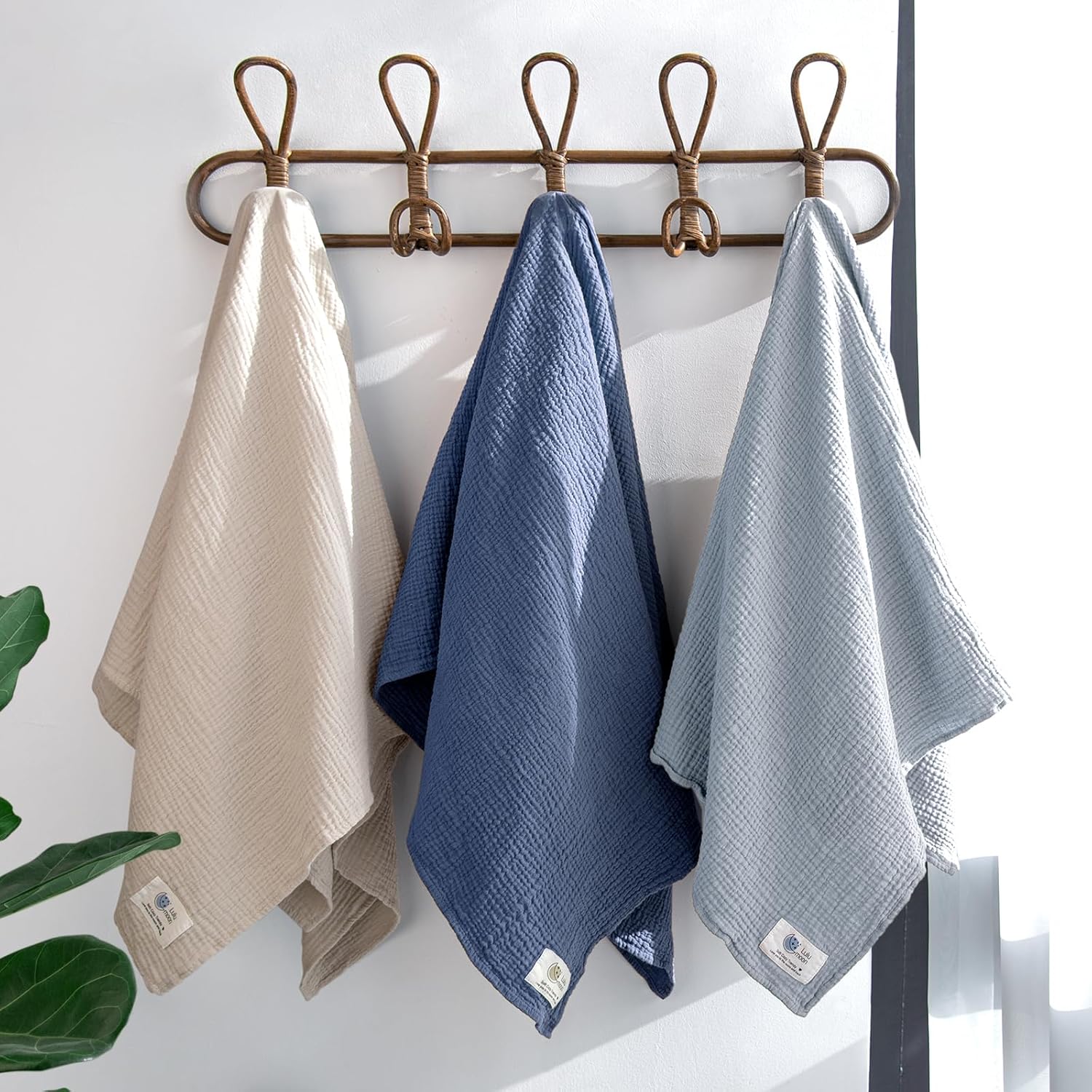 Lulumoon Coperta in mussola per bambini, 3 pezzi - immagine 3