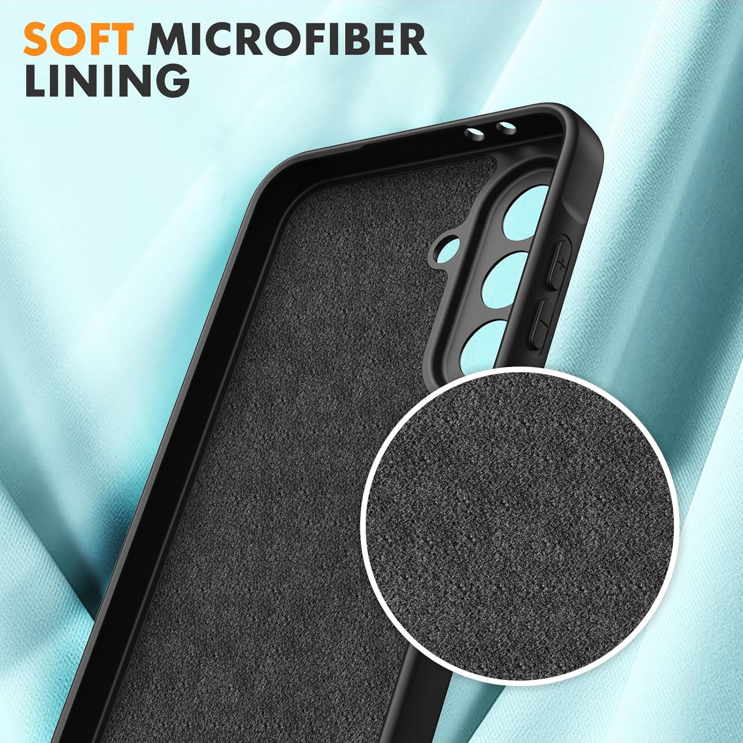 Vansdon Cover Compatibile Samsung Galaxy A56 5G, Nero - immagine 4