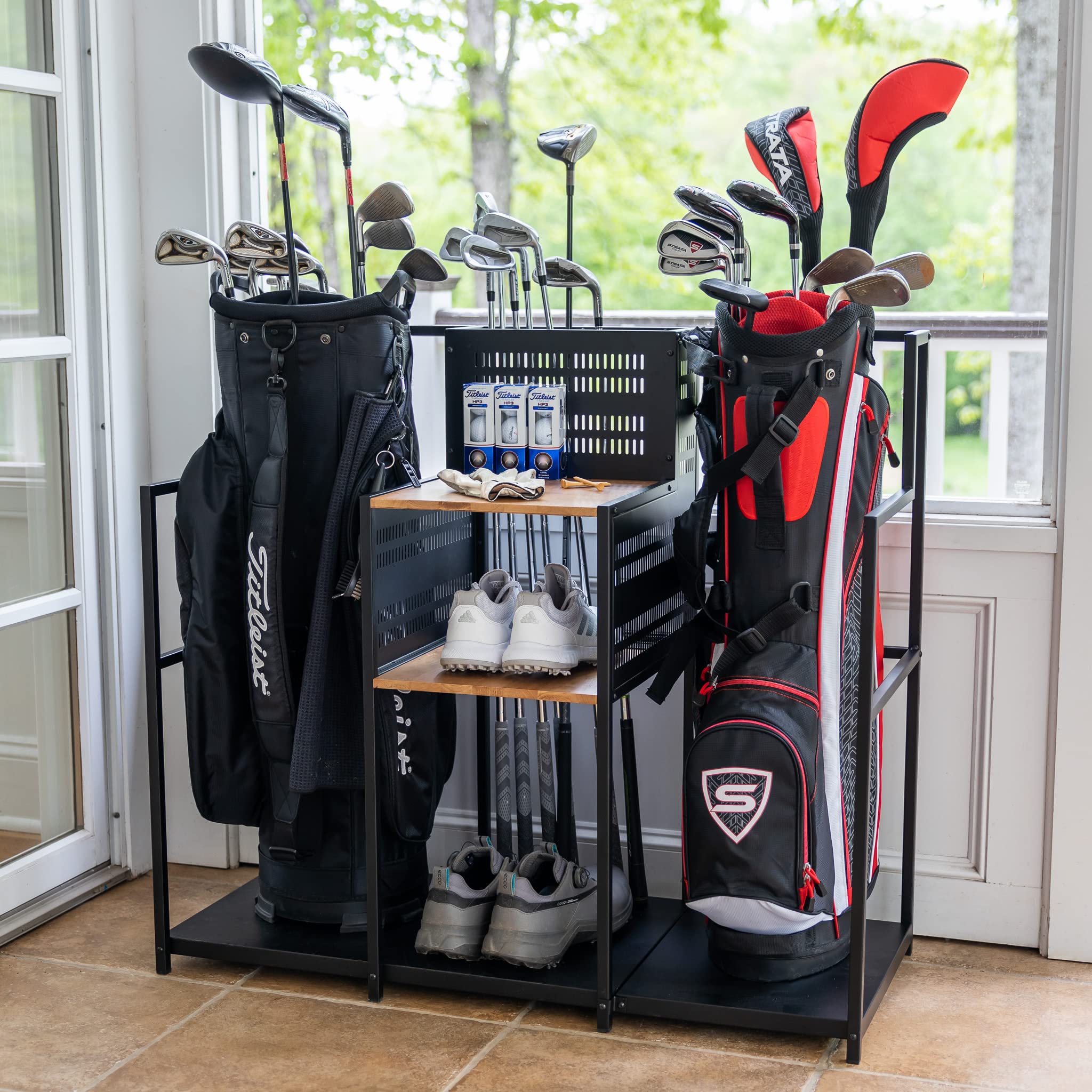 Teal Triangle Organizer Autoportante per Mazze da Golf