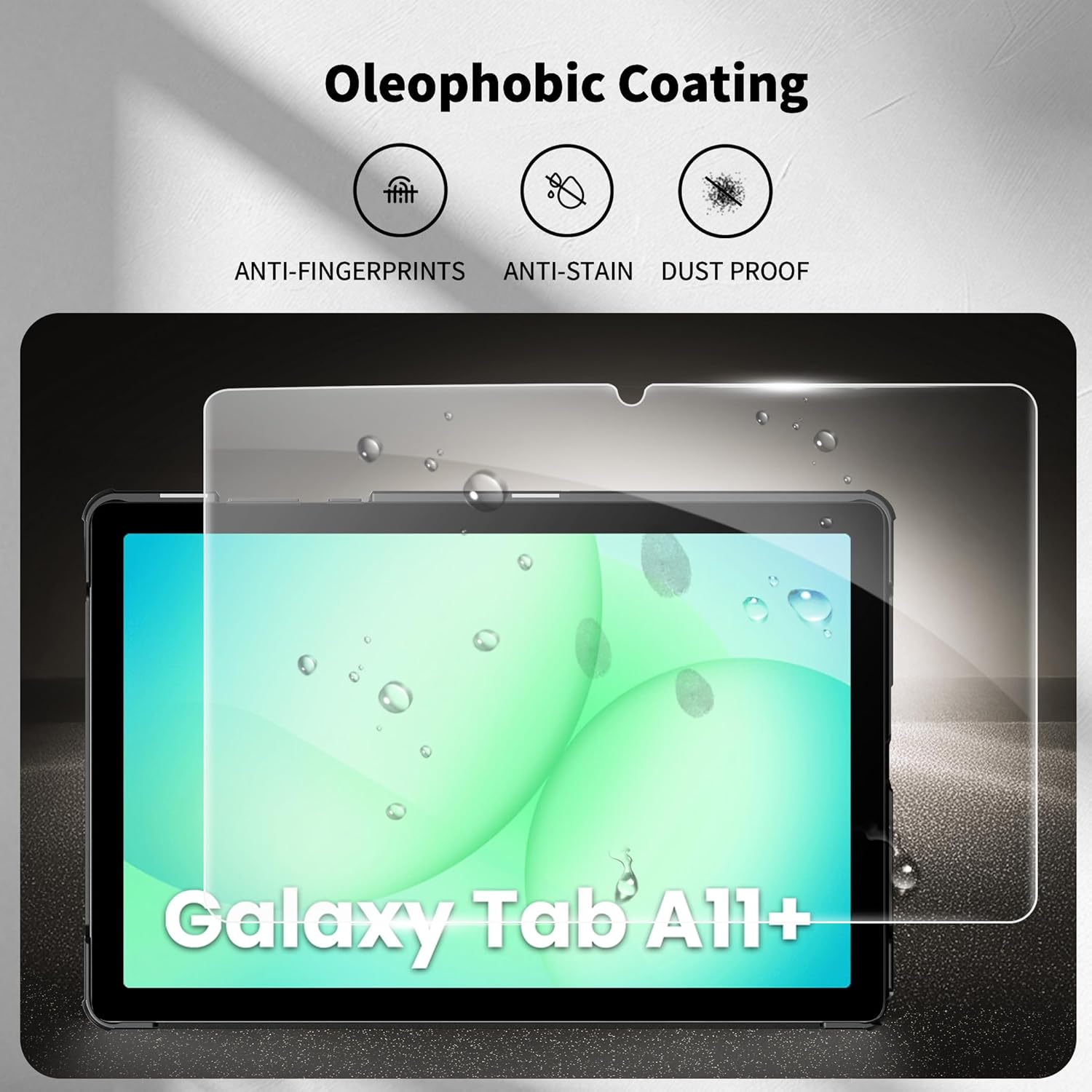 Cacoe Custodia per Samsung Galaxy Tab A11+ 11 Pollici 2025, Blu Mare - immagine 7