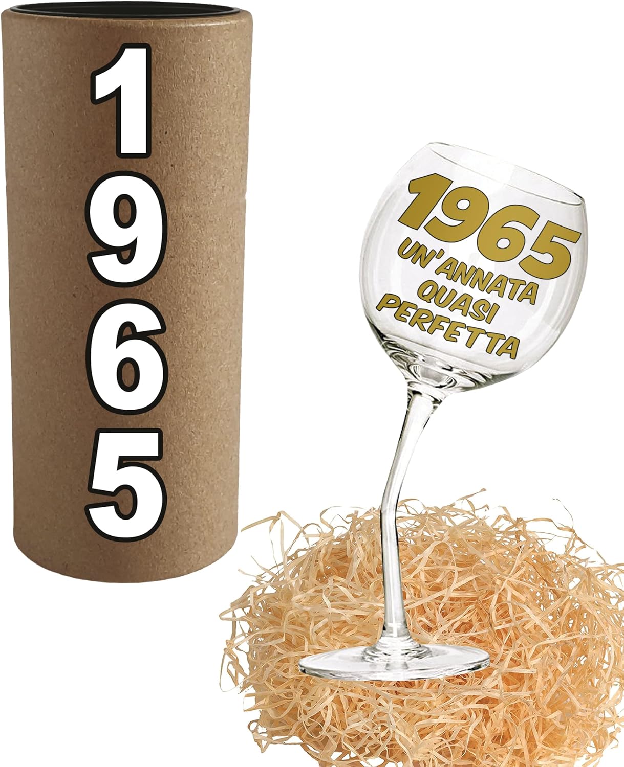 Bombo Bicchiere in Vetro Calice Storto 440ml - immagine 3