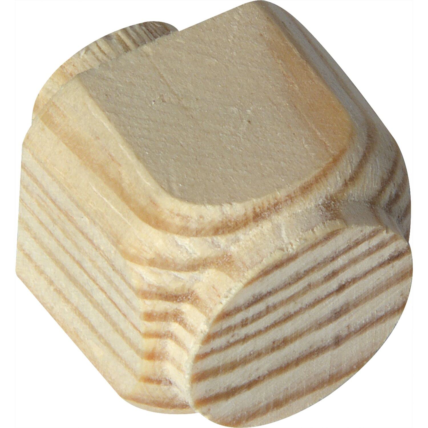 Chiodo decorativo in legno, 25 x 25 mm, coni ø 15 mm, decorazione in legno, pino grezzo