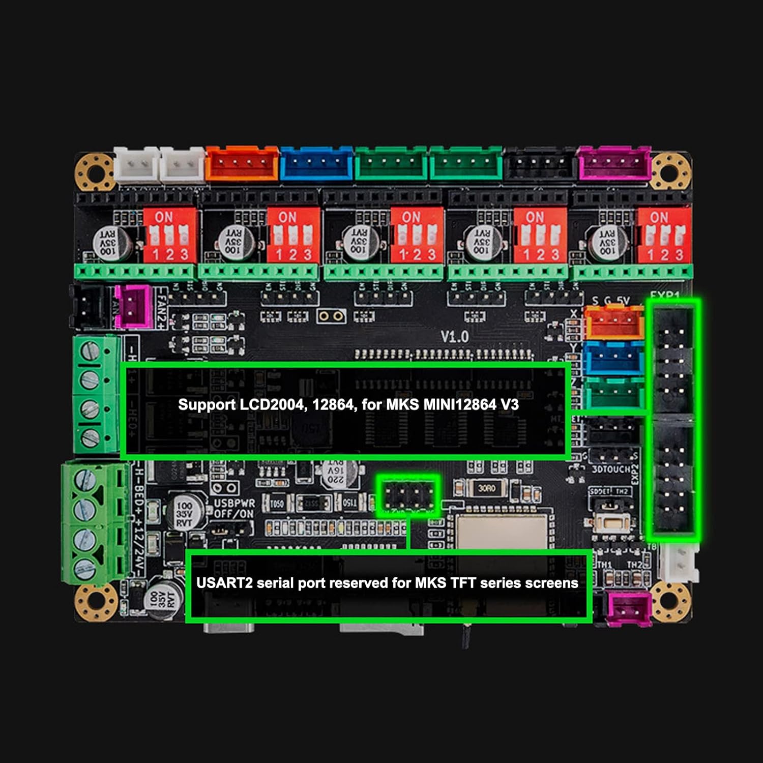 Scheda di Controllo Stampante 3D MKS TinyBee - immagine 5