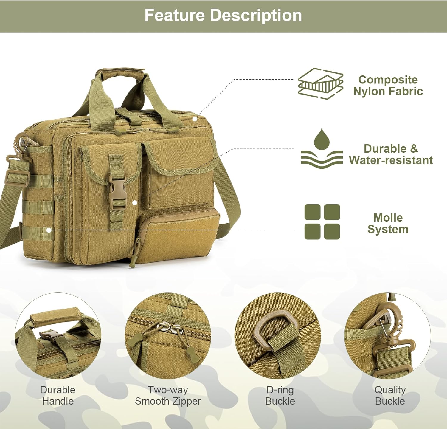 SPAHER Valigetta 24 Ore Uomo con Tracolla - immagine 4