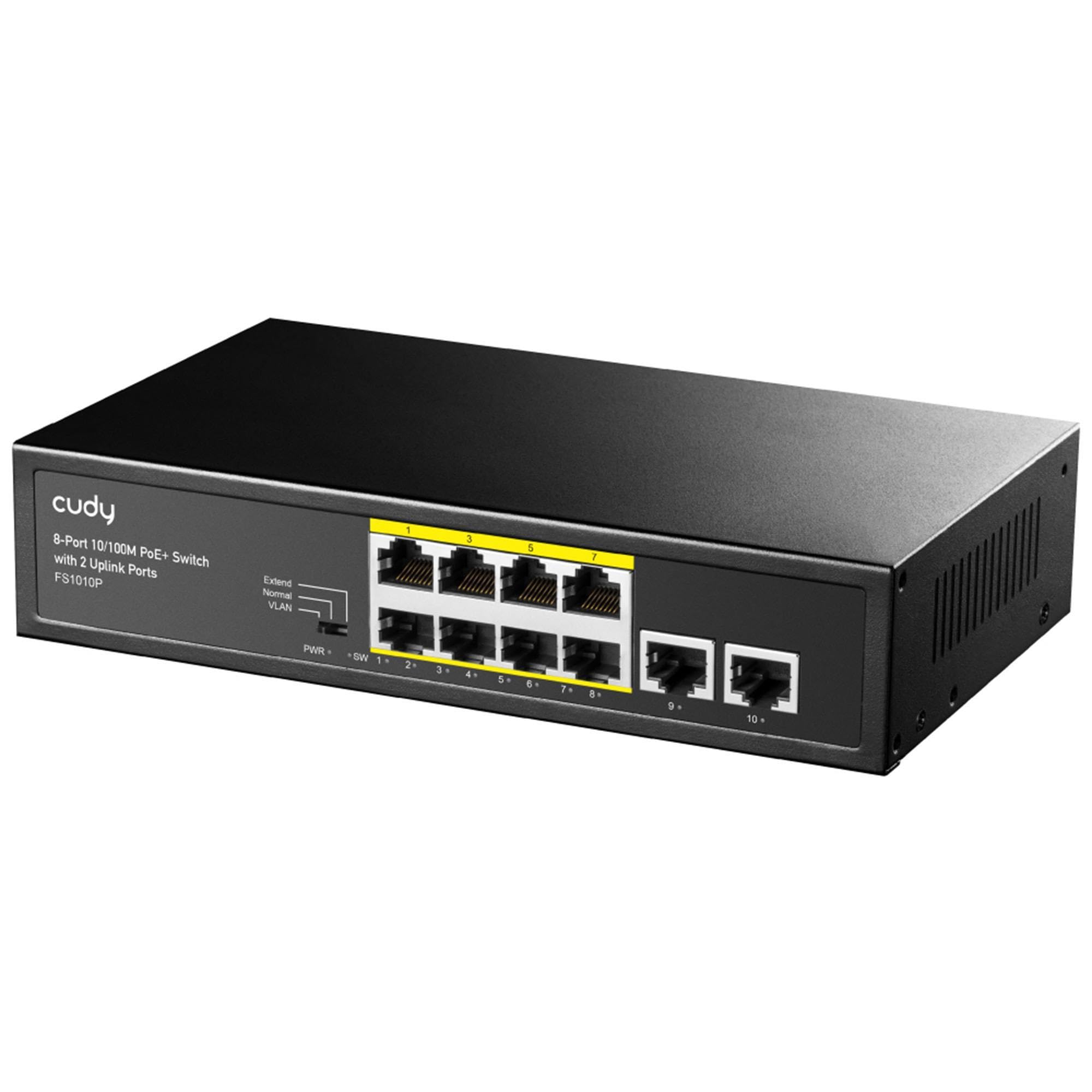 Cudy FS1010P Switch Ethernet 8+2 Porte PoE+ 120W