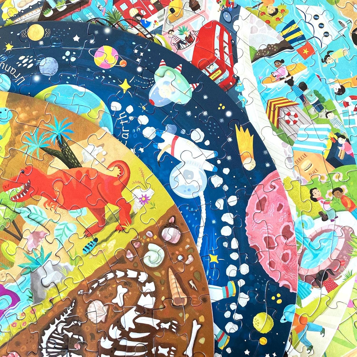 Boppi Puzzle Mondo con Animali 150 Pezzi, Diametro 58cm - immagine 8