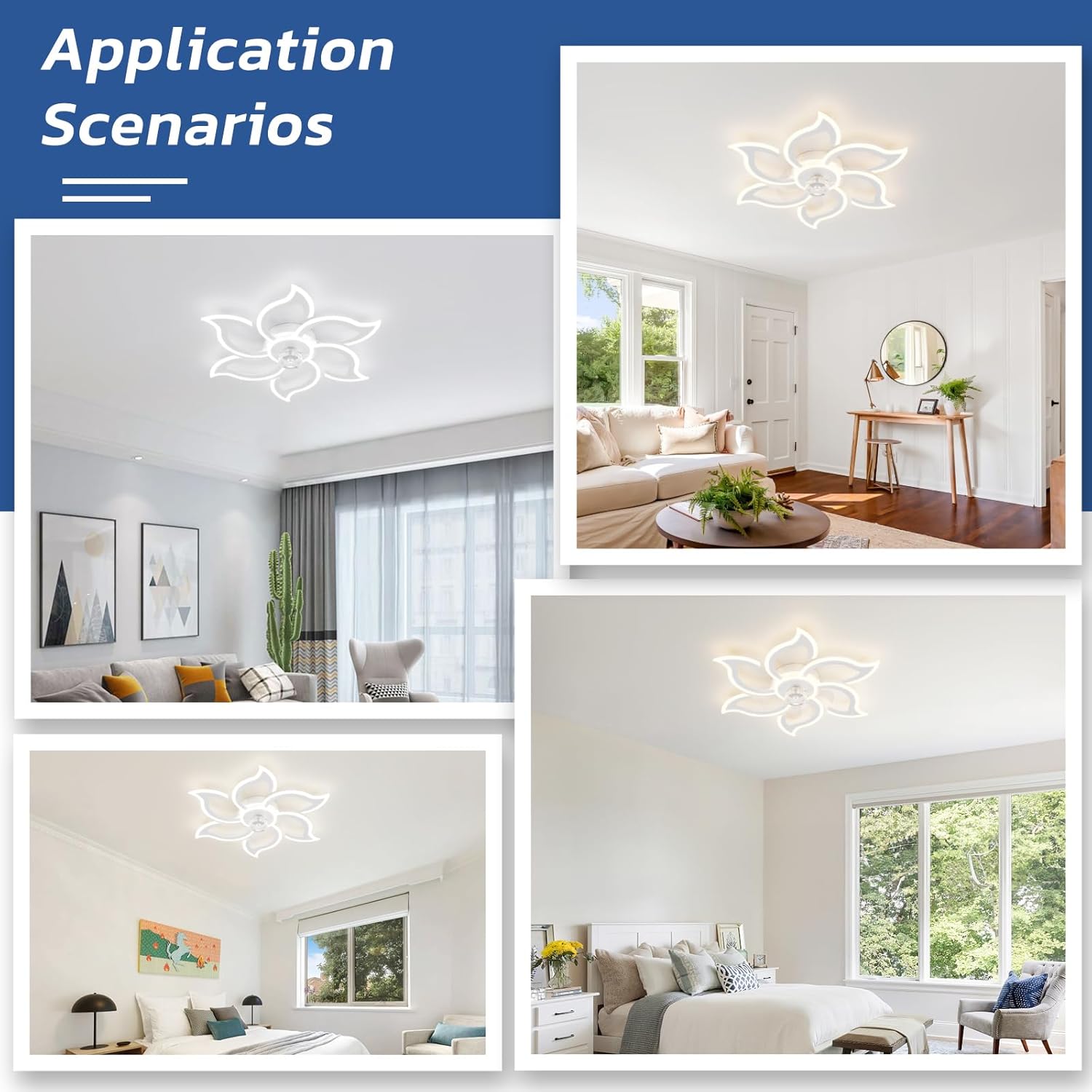 Yoledy Lampada Ventilatore da Soffitto Intelligente - immagine 5