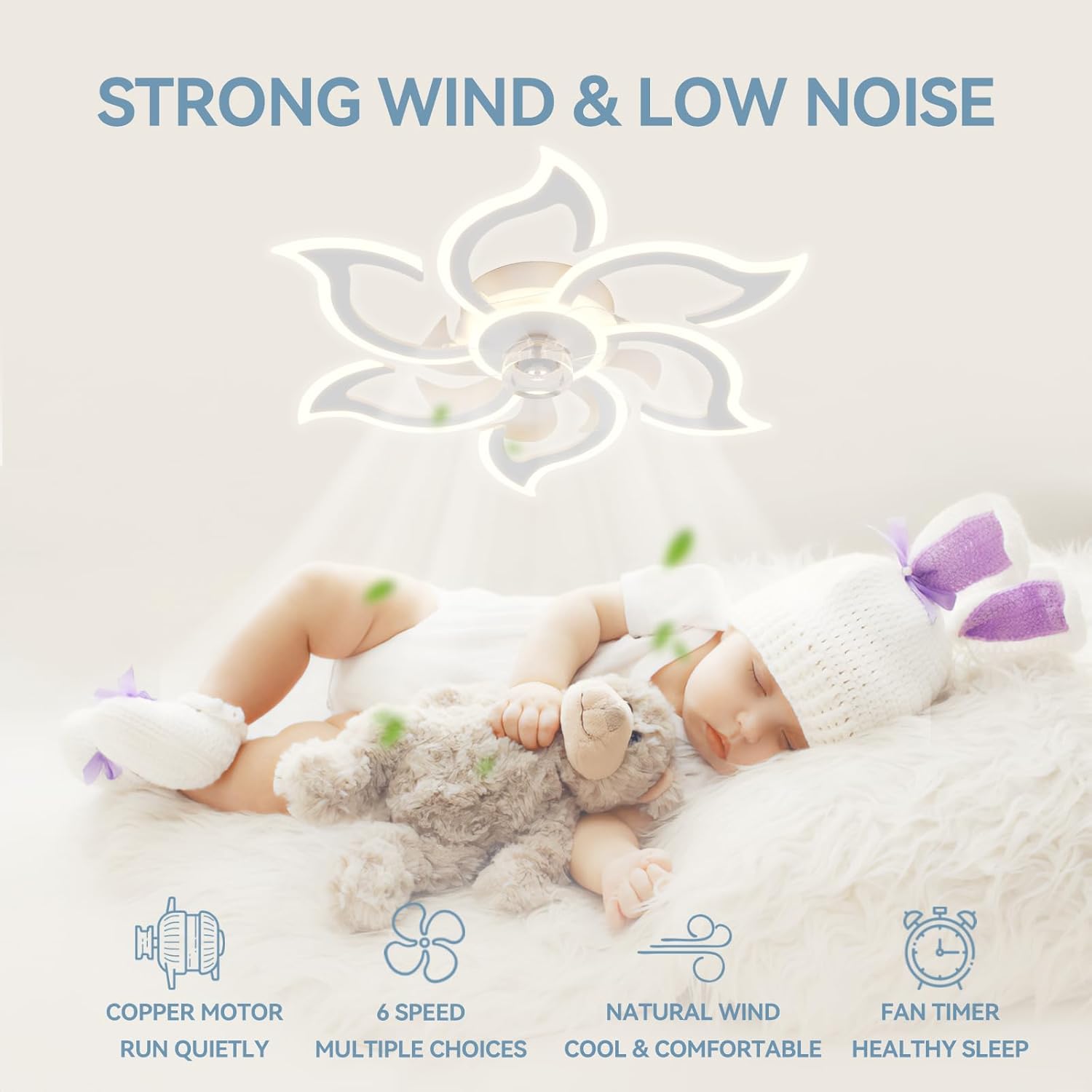 Yoledy Lampada Ventilatore da Soffitto Intelligente - immagine 7