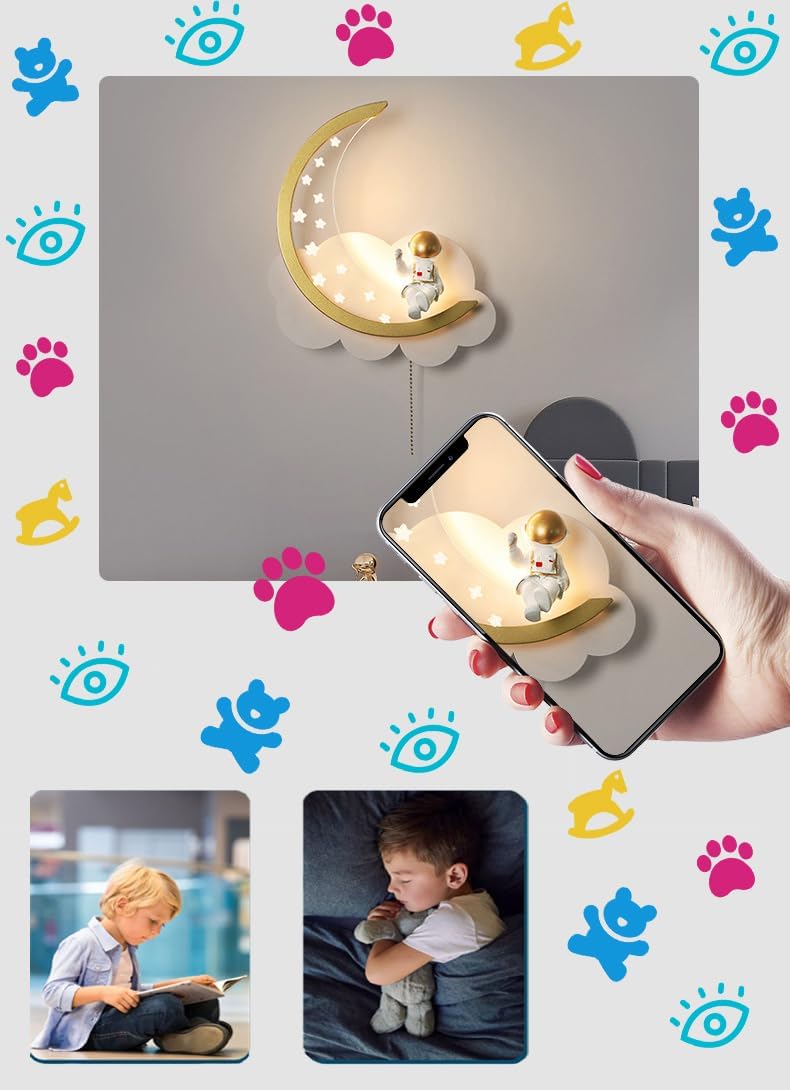 Lampada da Parete LED Dimmerabile Nuvola per Bambini - immagine 6