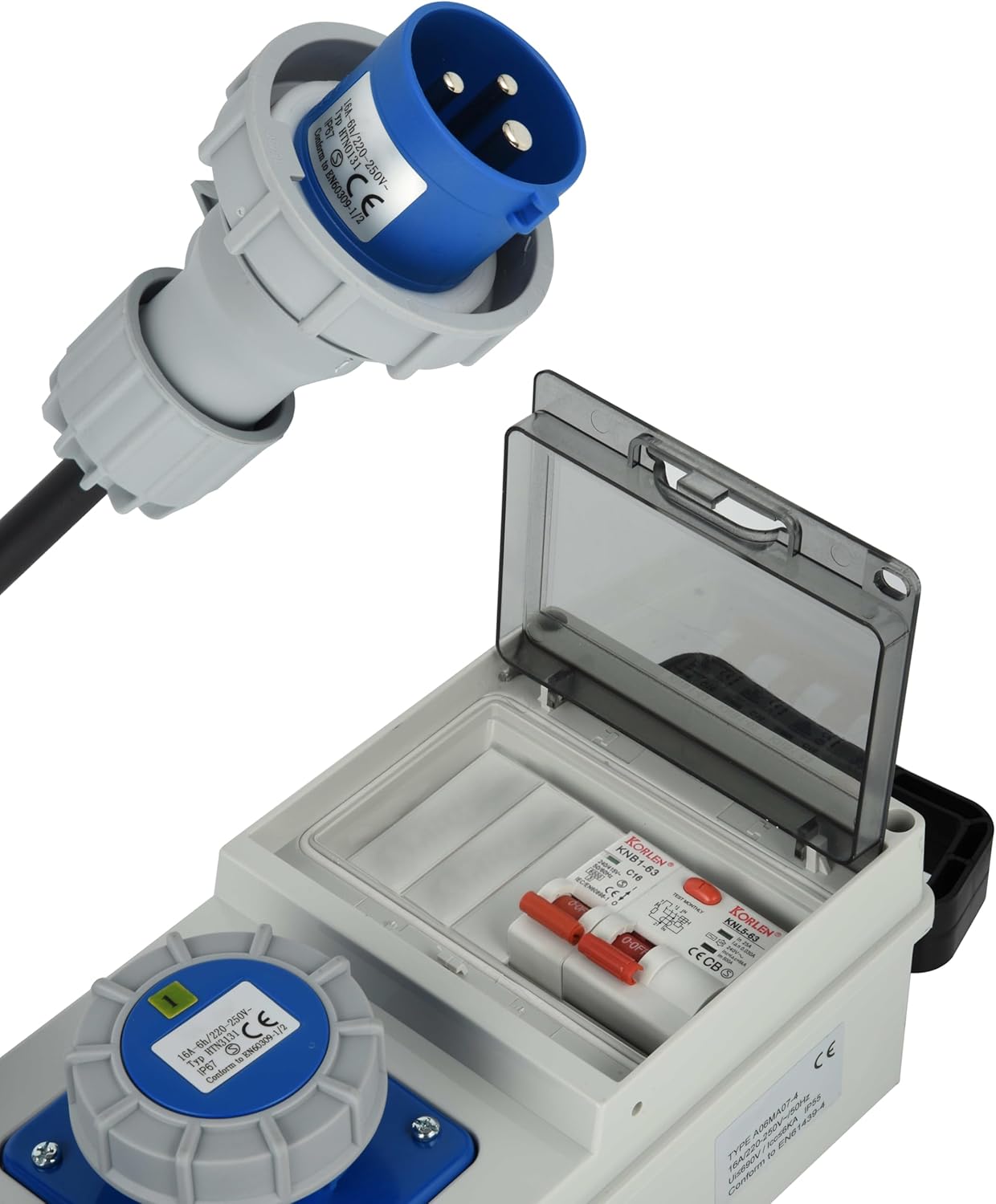 Electraline 60426 Quadro Elettrico 3 Prese CEE IP67 - immagine 3