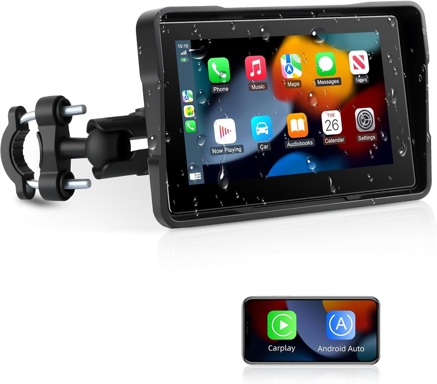 Jansite Carplay Moto Android Auto 5 Pollici - immagine 1