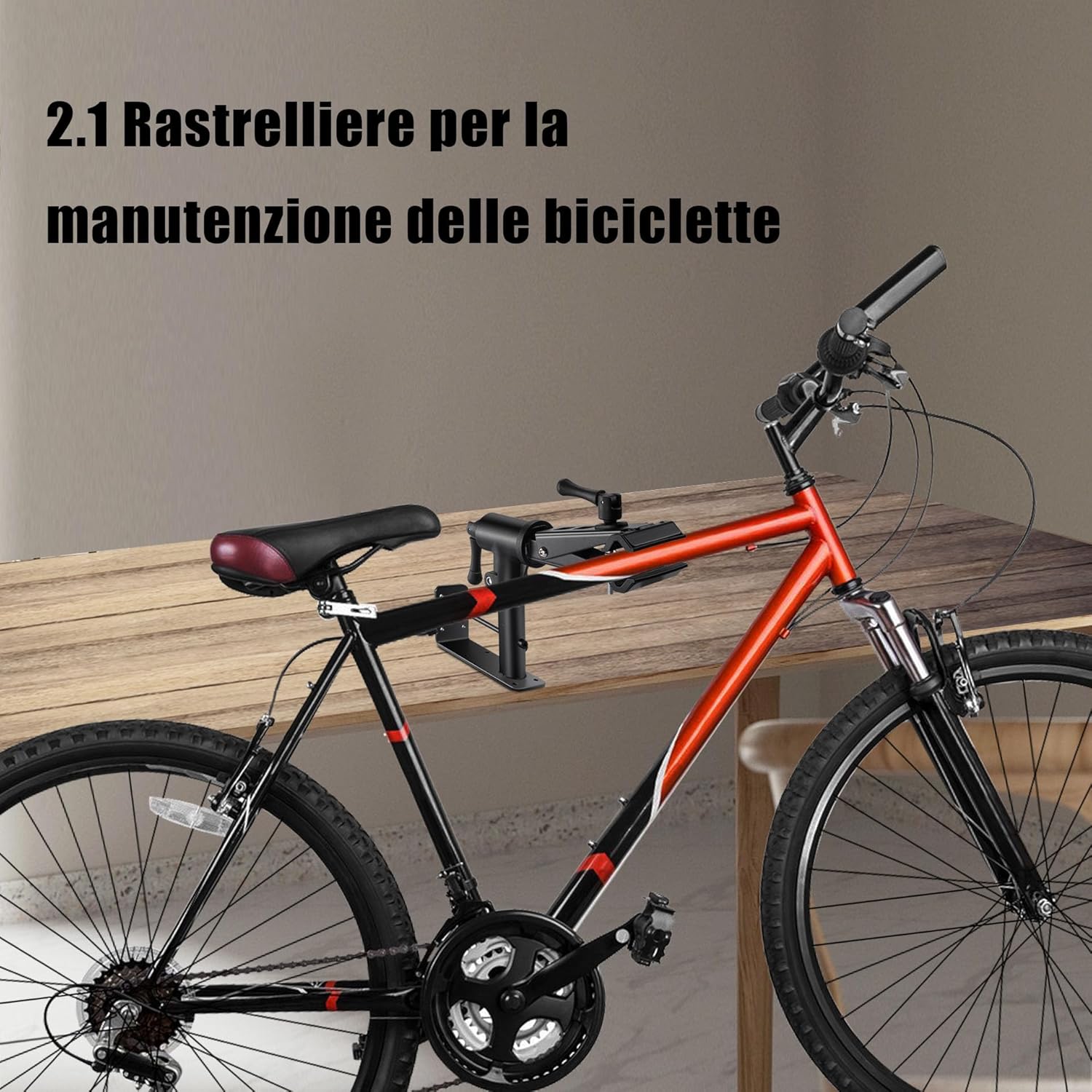 Mimoke Supporto Riparazione Bici 2 in 1 - immagine 2
