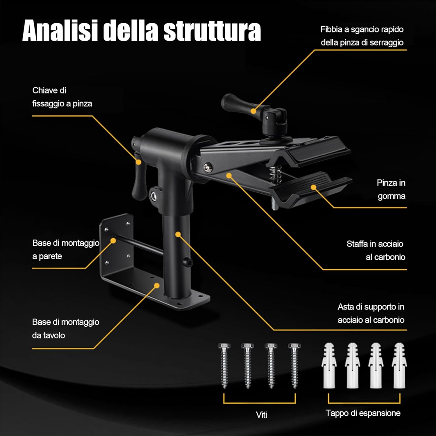 Mimoke Supporto Riparazione Bici 2 in 1 - immagine 6