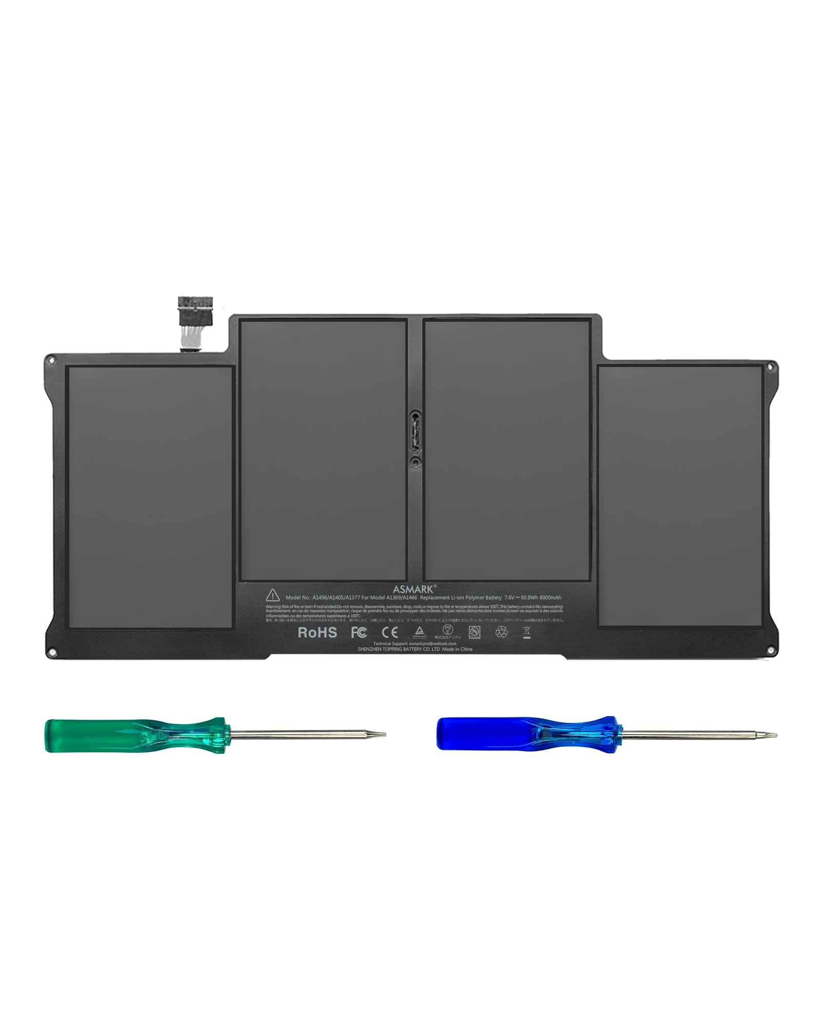 Batteria di Ricambio A1377/A1405/A1496 per MacBook Air 13"