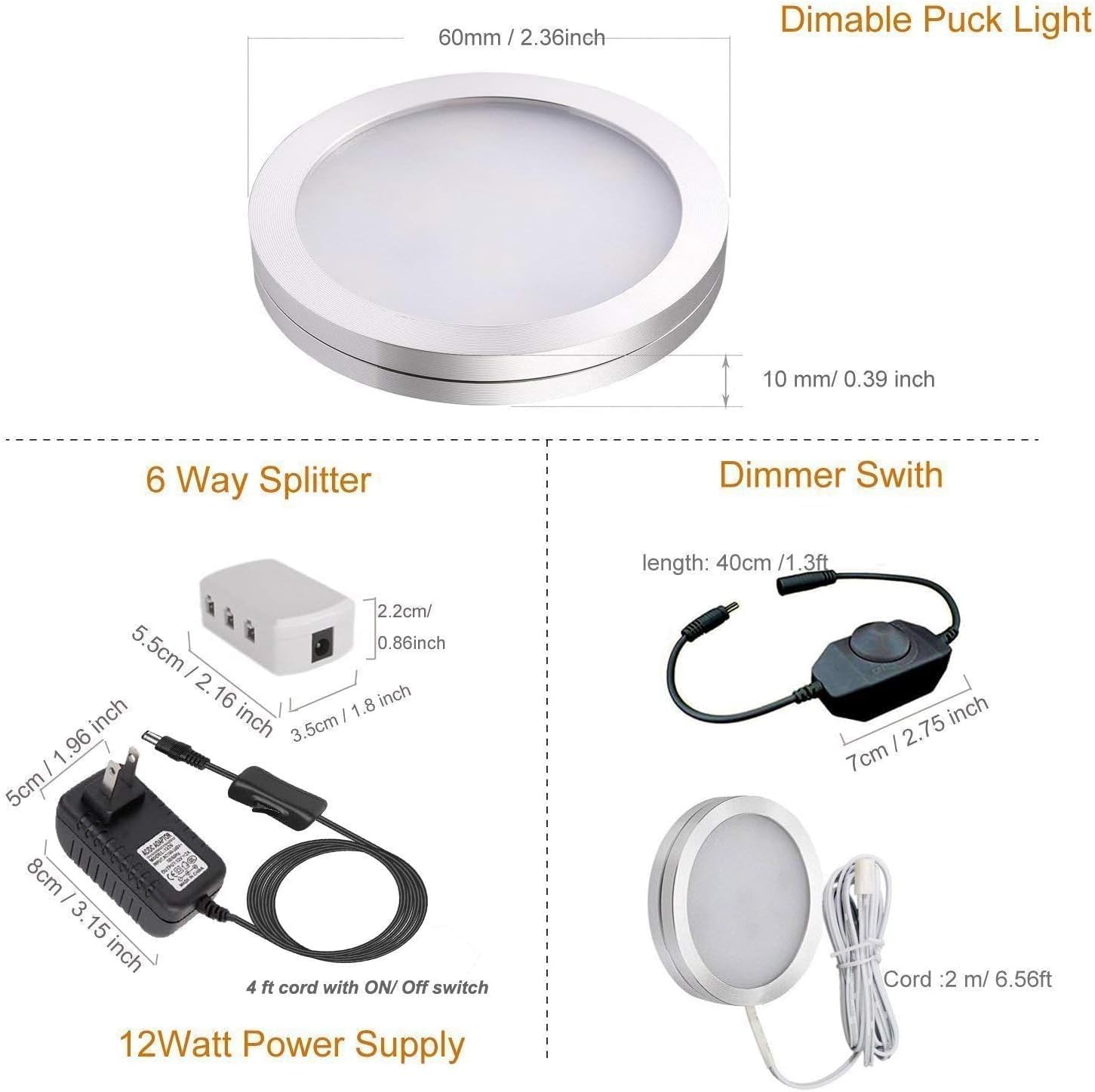 Set di 6 Luci LED Sottopensile Cucina 12W - immagine 4