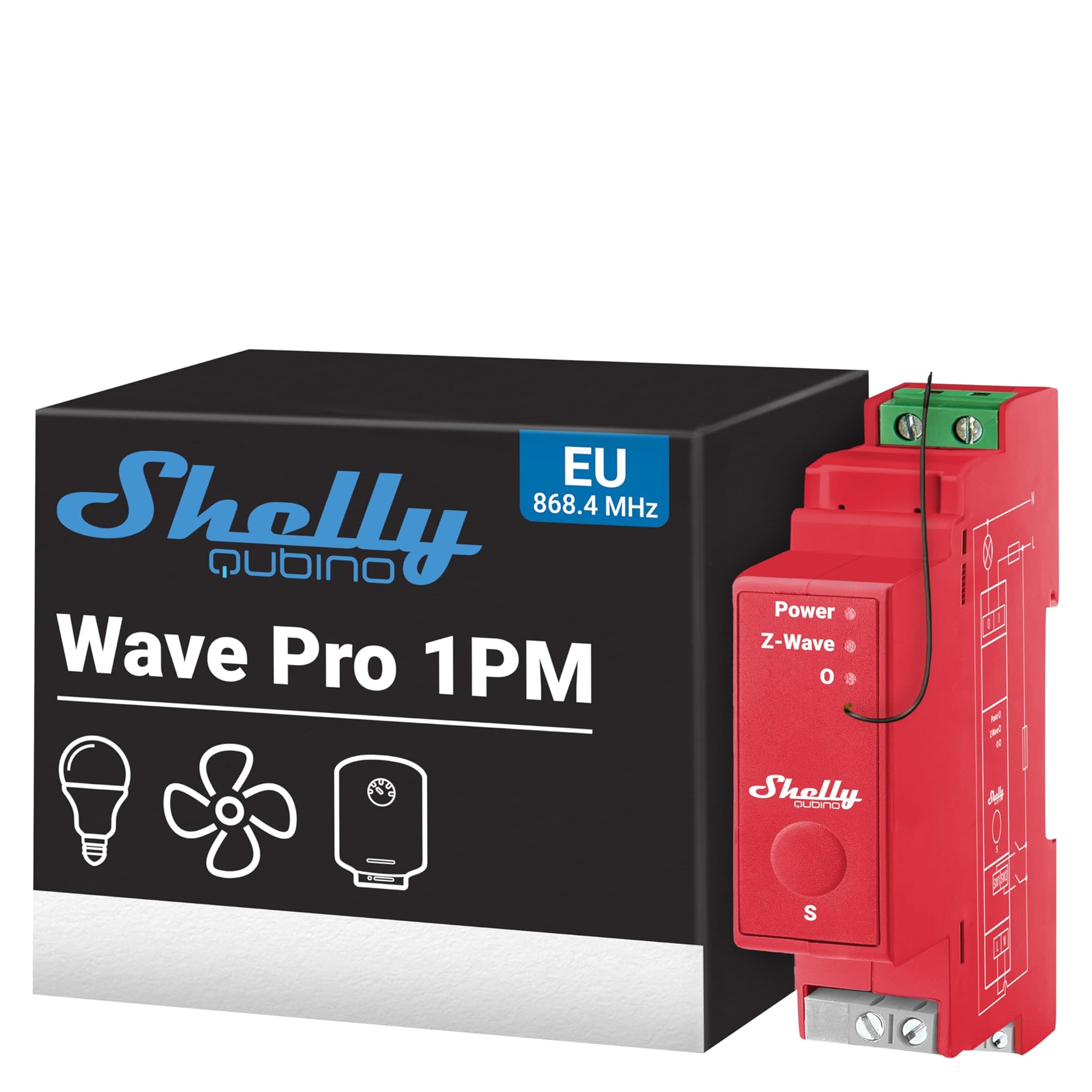 Shelly Wave Pro 1PM - Interruttore Intelligente Z-Wave