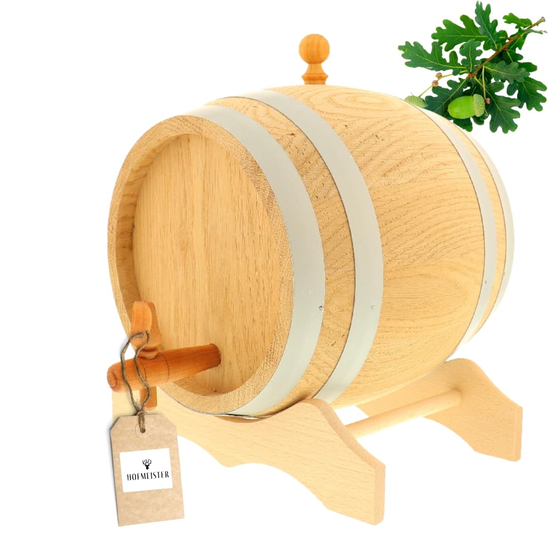 HOFMEISTER® Botte in Rovere 3 Litri per Vino/Whisky