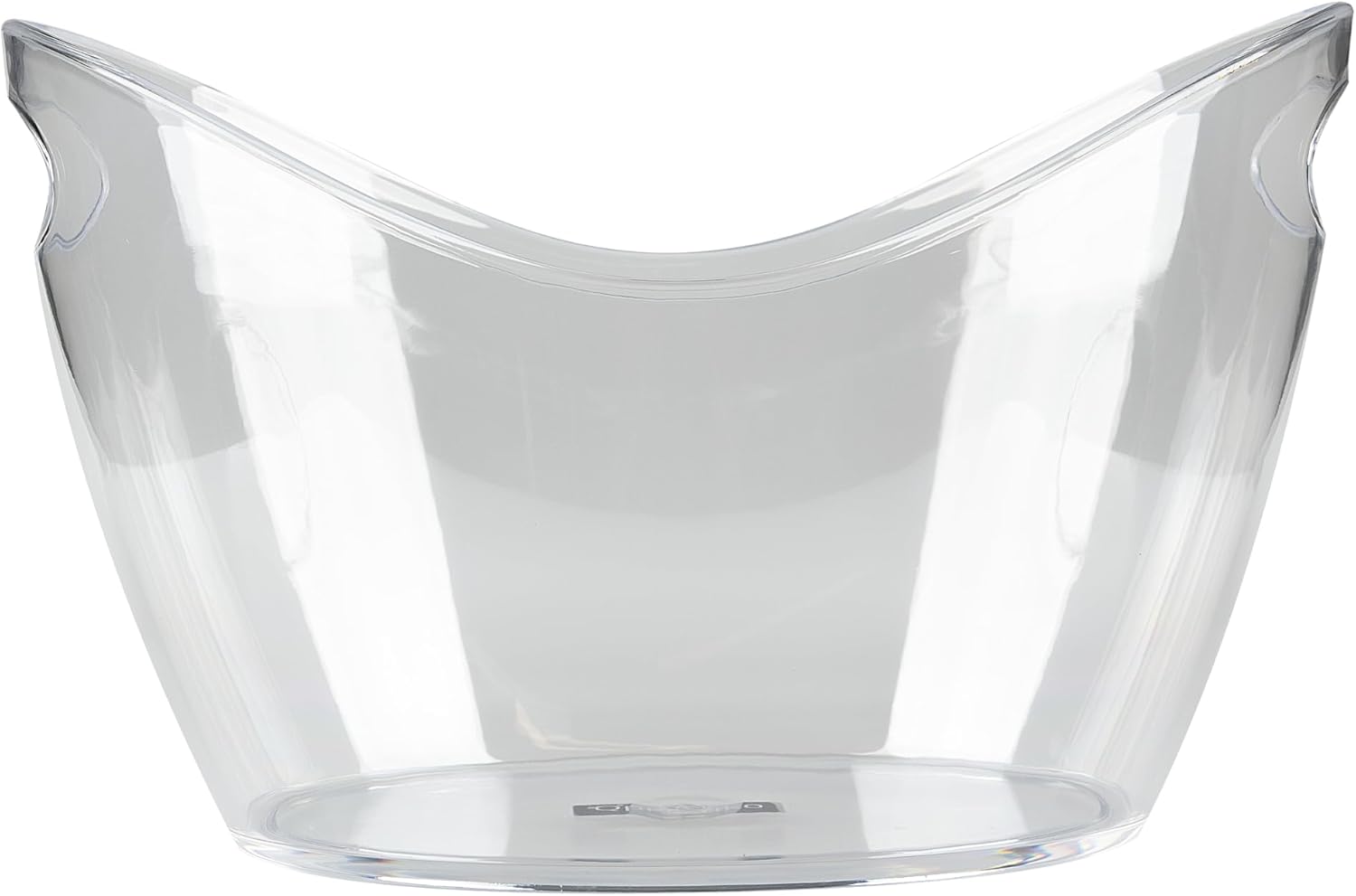 Qpractiko Secchio Ghiaccio Trasparente 12L