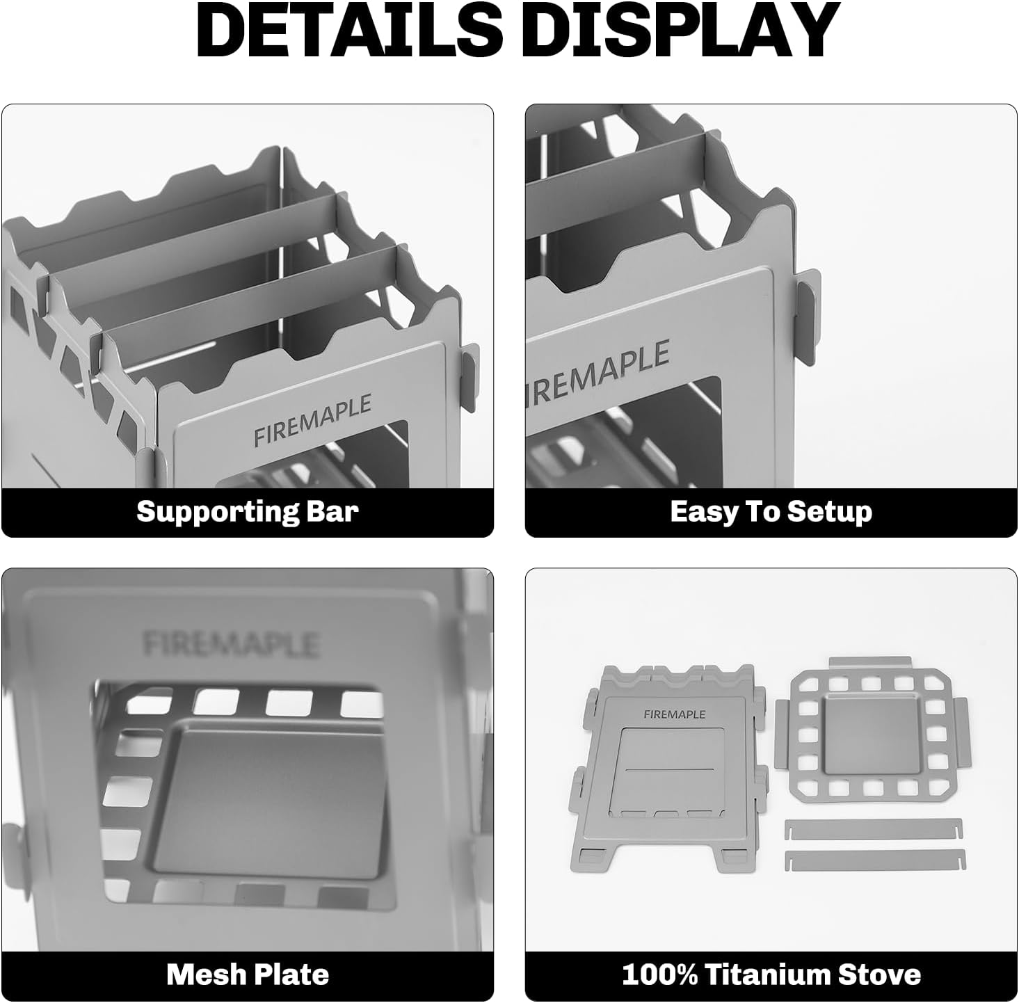Fire-maple Fortress Stufa a Legna in Titanio - immagine 4