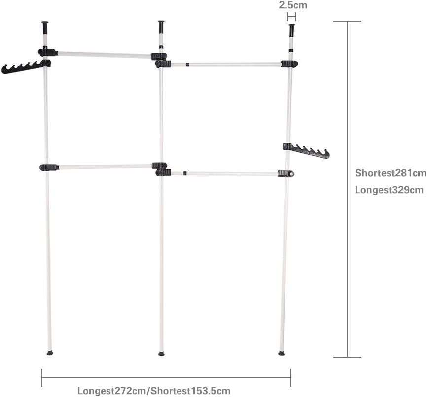 Cocoarm Appendiabiti Regolabile a 4 Poli - immagine 1