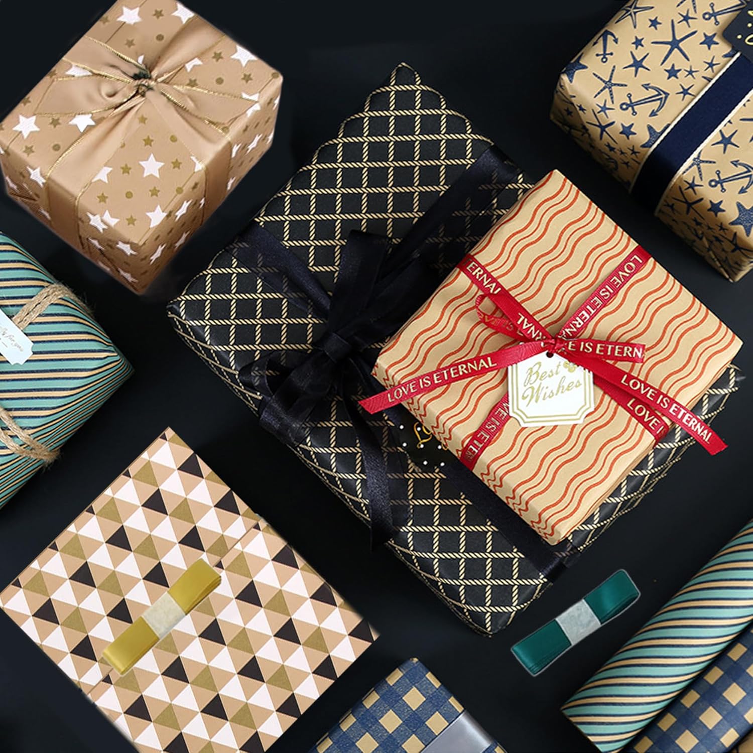 Dantolo Carta Regalo Compleanno Kraft (8 fogli) - immagine 3