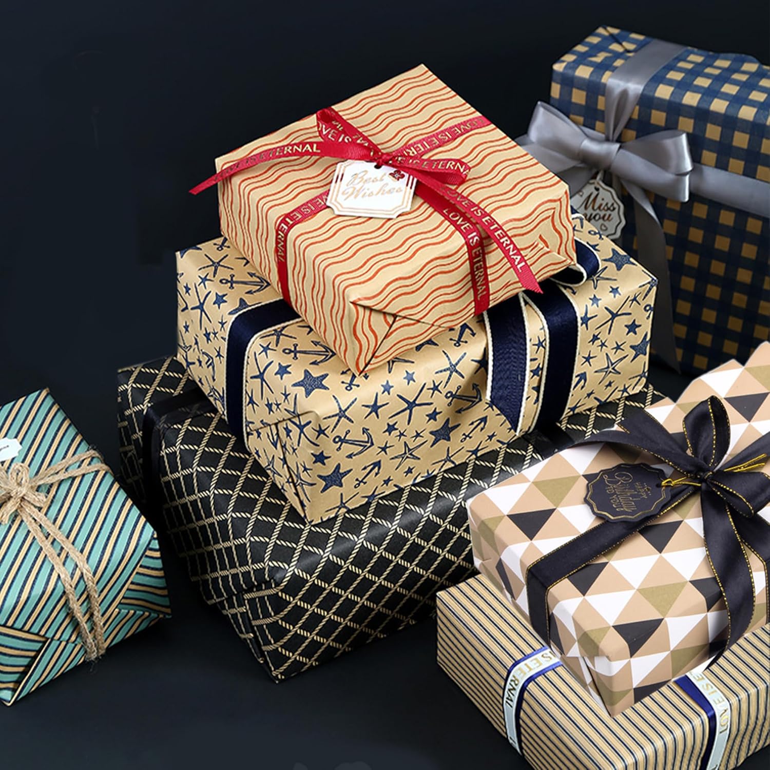 Dantolo Carta Regalo Compleanno Kraft (8 fogli) - immagine 5