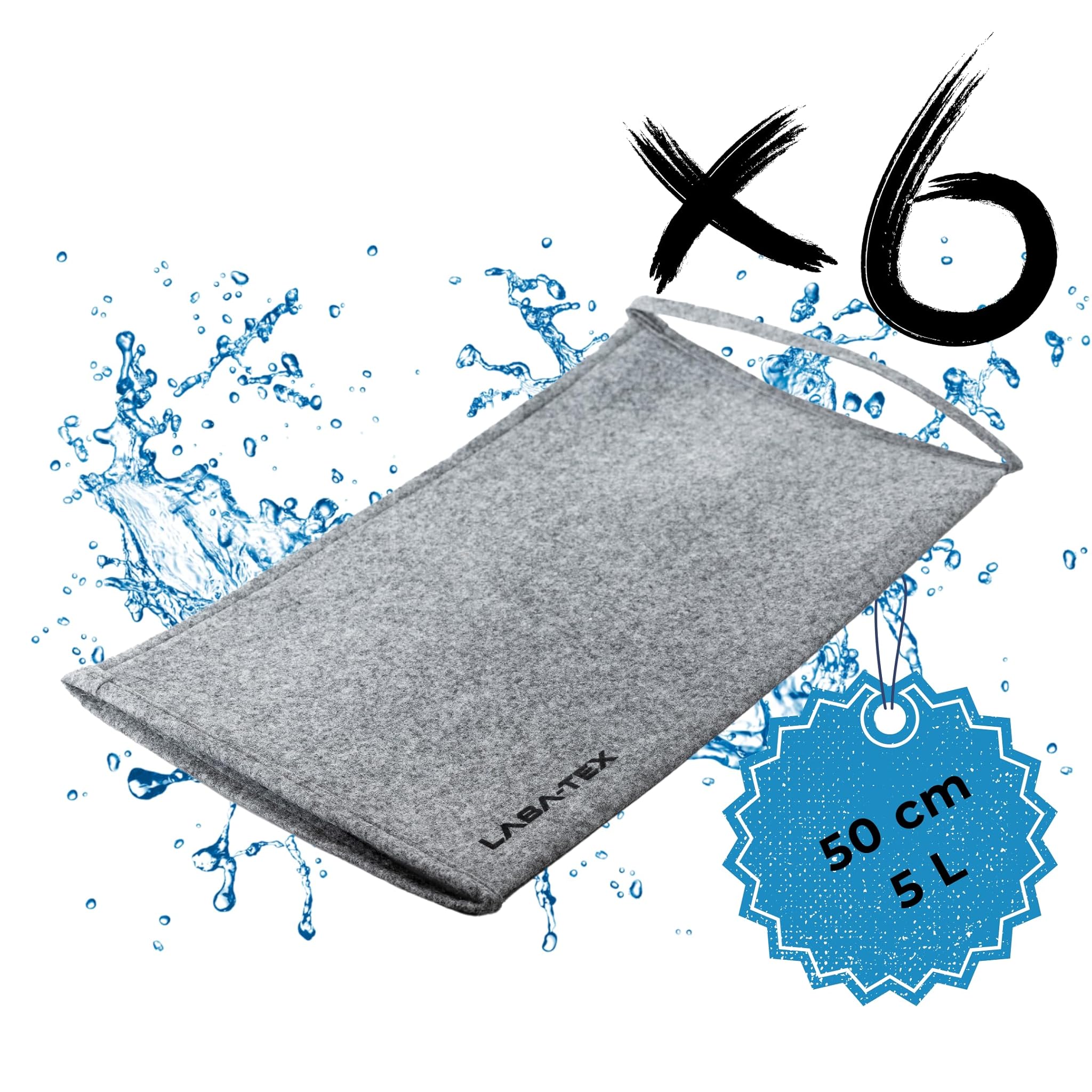 LABA-TEX Barriere Antiallagamento Mobili 6 Pezzi