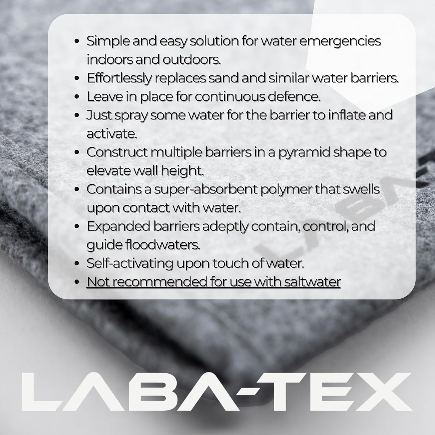LABA-TEX Barriere Antiallagamento Mobili 6 Pezzi - immagine 6