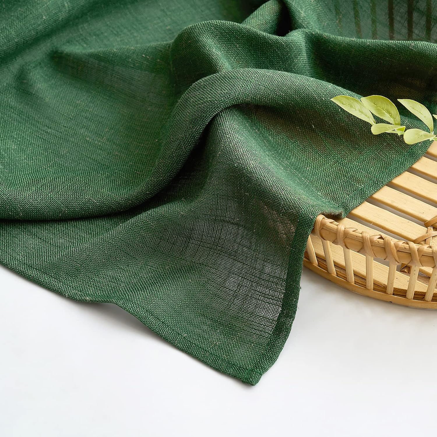 Miulee Tende Lino Traslucido con Occhielli 140x215cm (2 pz) - immagine 3