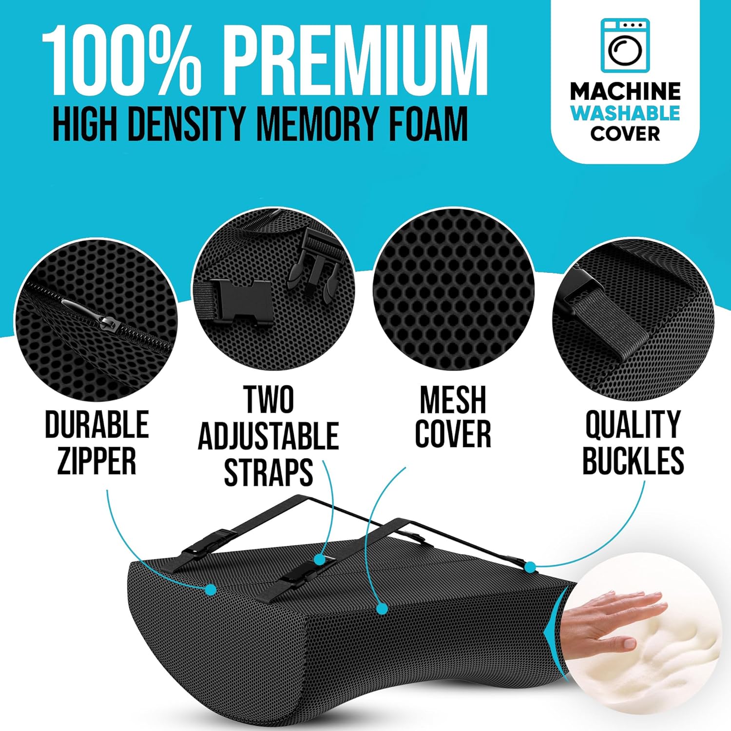 Fortem Cuscino Sedia Ufficio Ergonomico Memory Foam - immagine 3