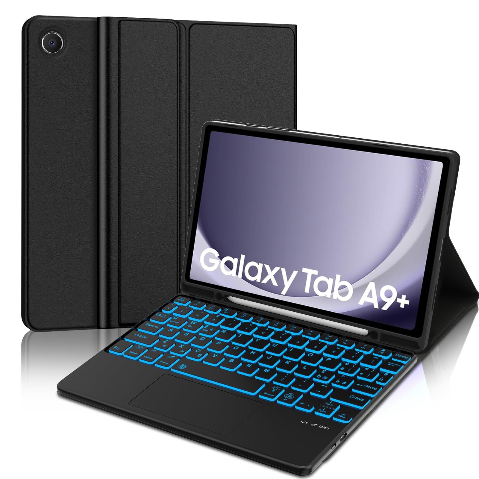 Jademall Tastiera con Trackpad per Samsung Galaxy Tab A9+ 11"