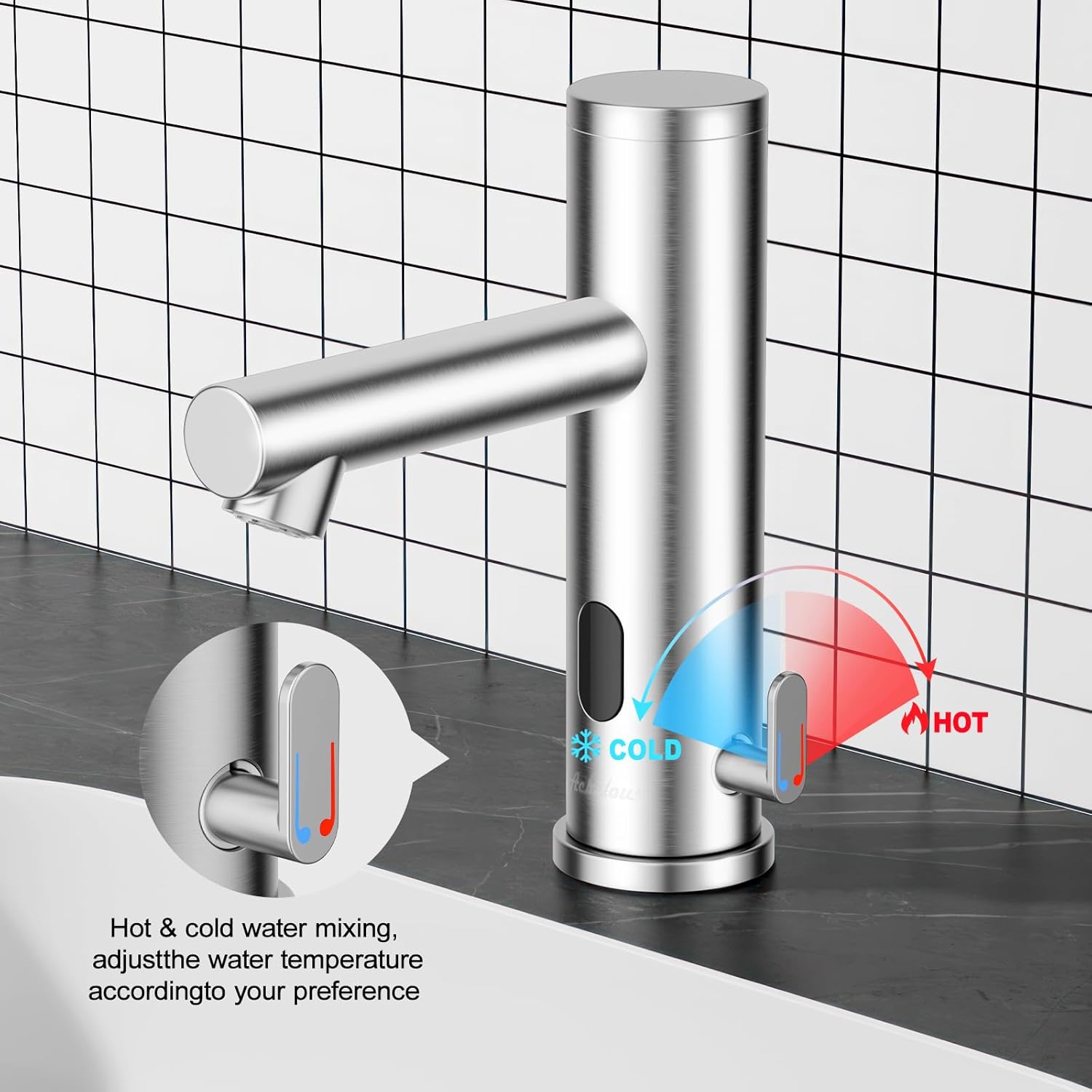 Achelous Rubinetto Lavabo Automatico Touchless - immagine 4