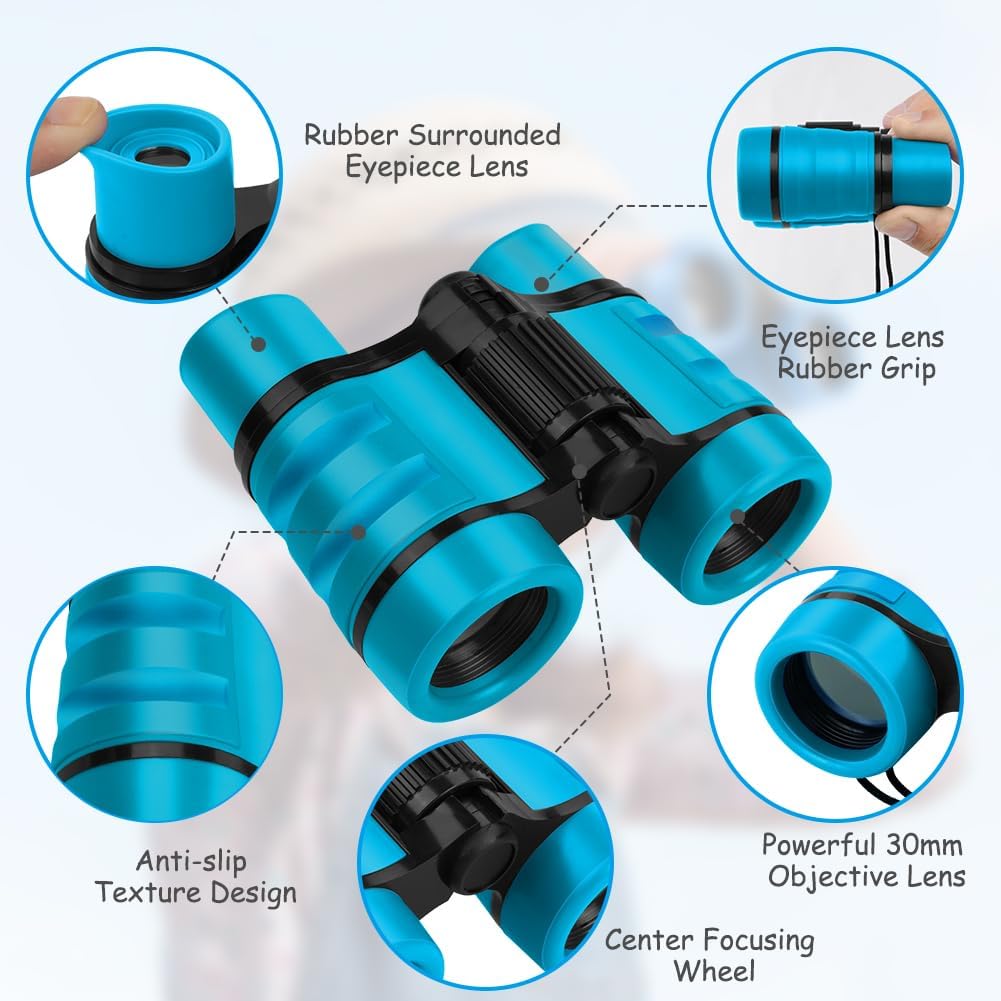 Osdue Binocolo Compatto per Bambini, Blu - immagine 3