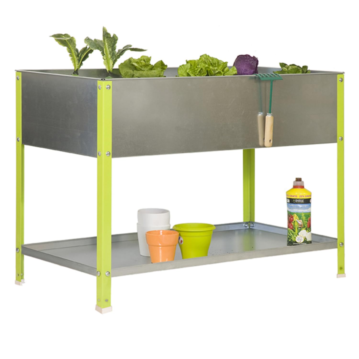 Simonrack Fioriera, 150 L, 850 x 1200 x 400 mm, verde/zincato