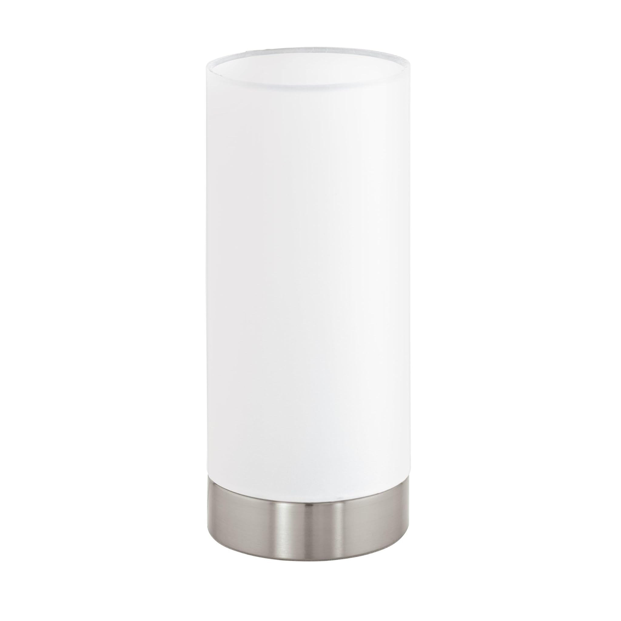 Eglo Pasteri - Lampada da Tavolo 1 Luce E27, Nichel Opaco