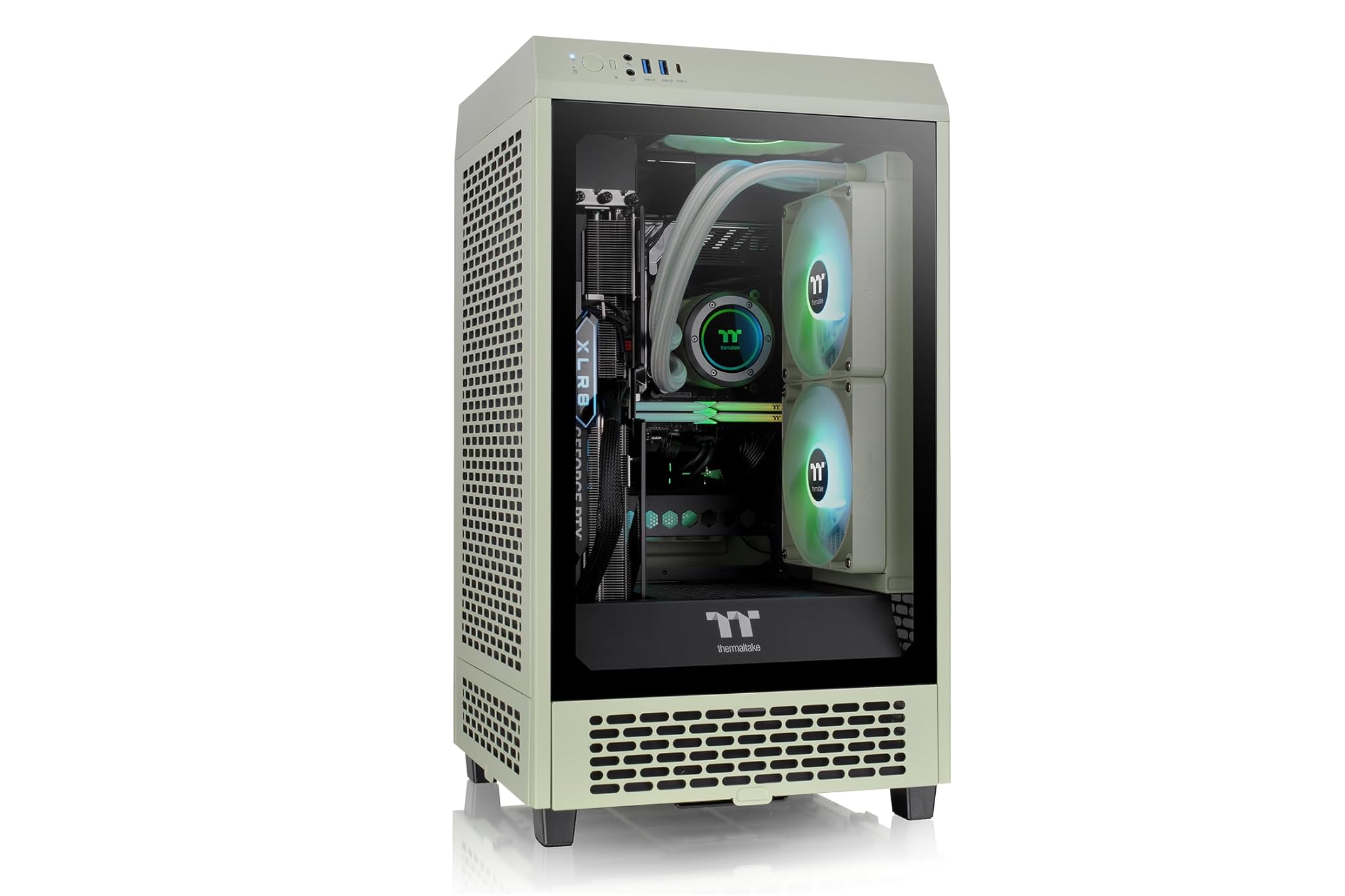 Thermaltake The Tower 200 | Mini Chassis |Mini-ITX | Matcha Green