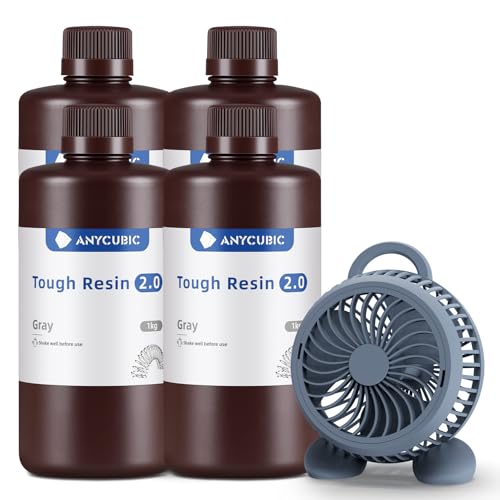ANYCUBIC Resina Tough 2.0 per Stampanti 3D, Grigio 4KG